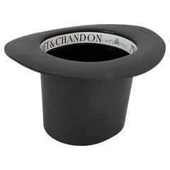 Cubitera de champán Moet & Chandon Sombrero de copa negro