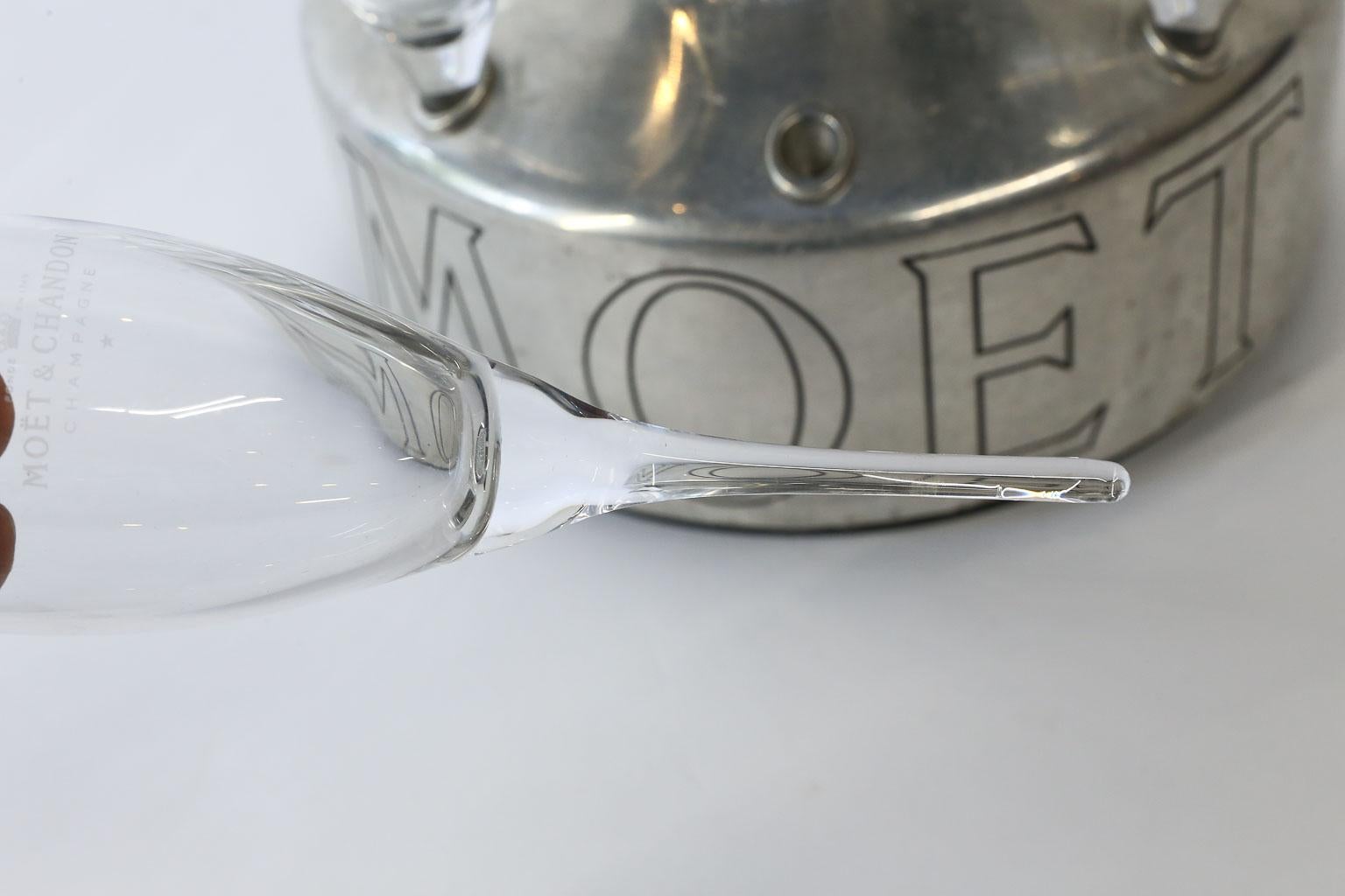 moet bucket and glasses