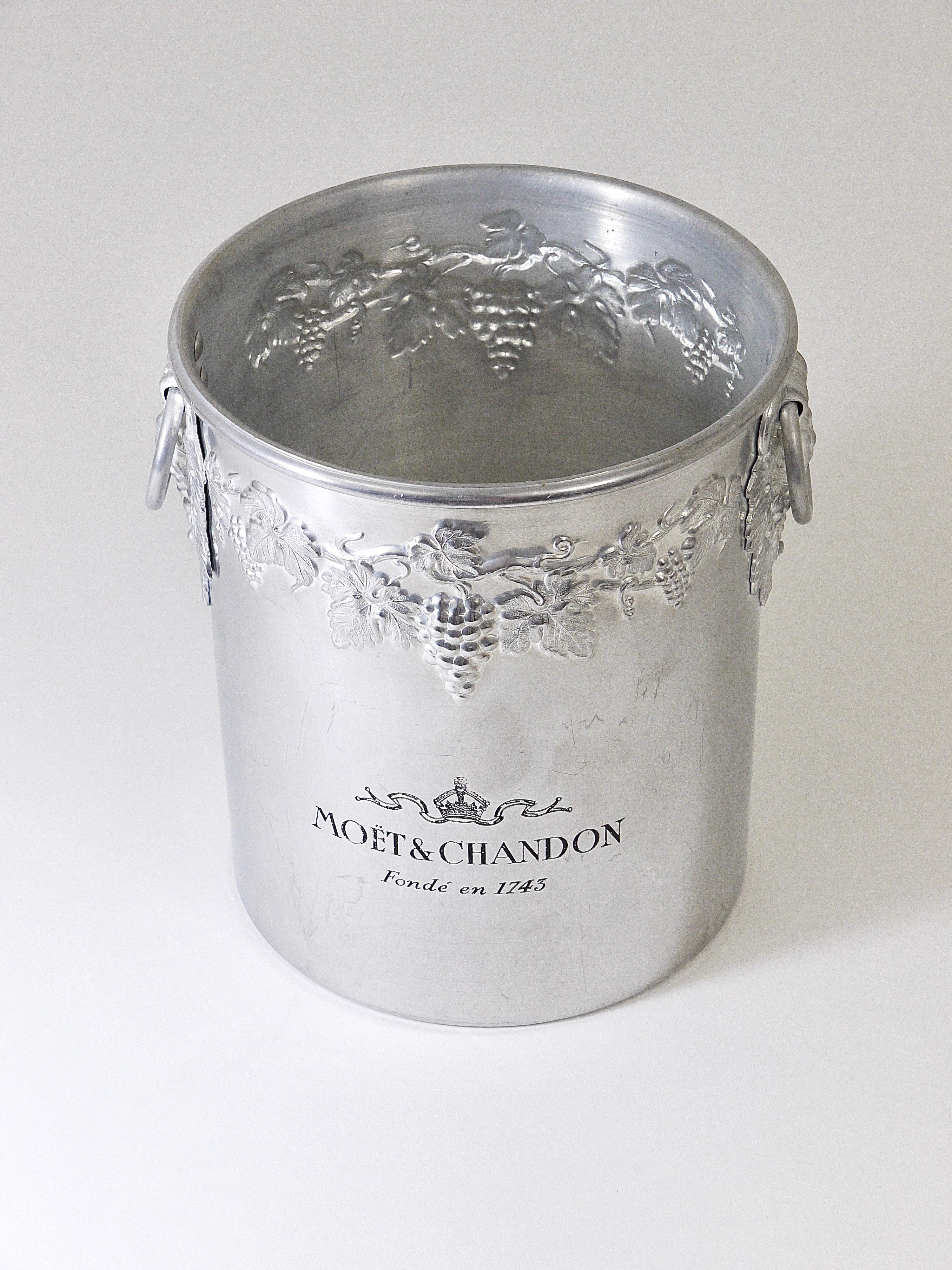 Moet & Chandon Champagne Ice Bucket Bottle Cooler from the 1970s, France 1