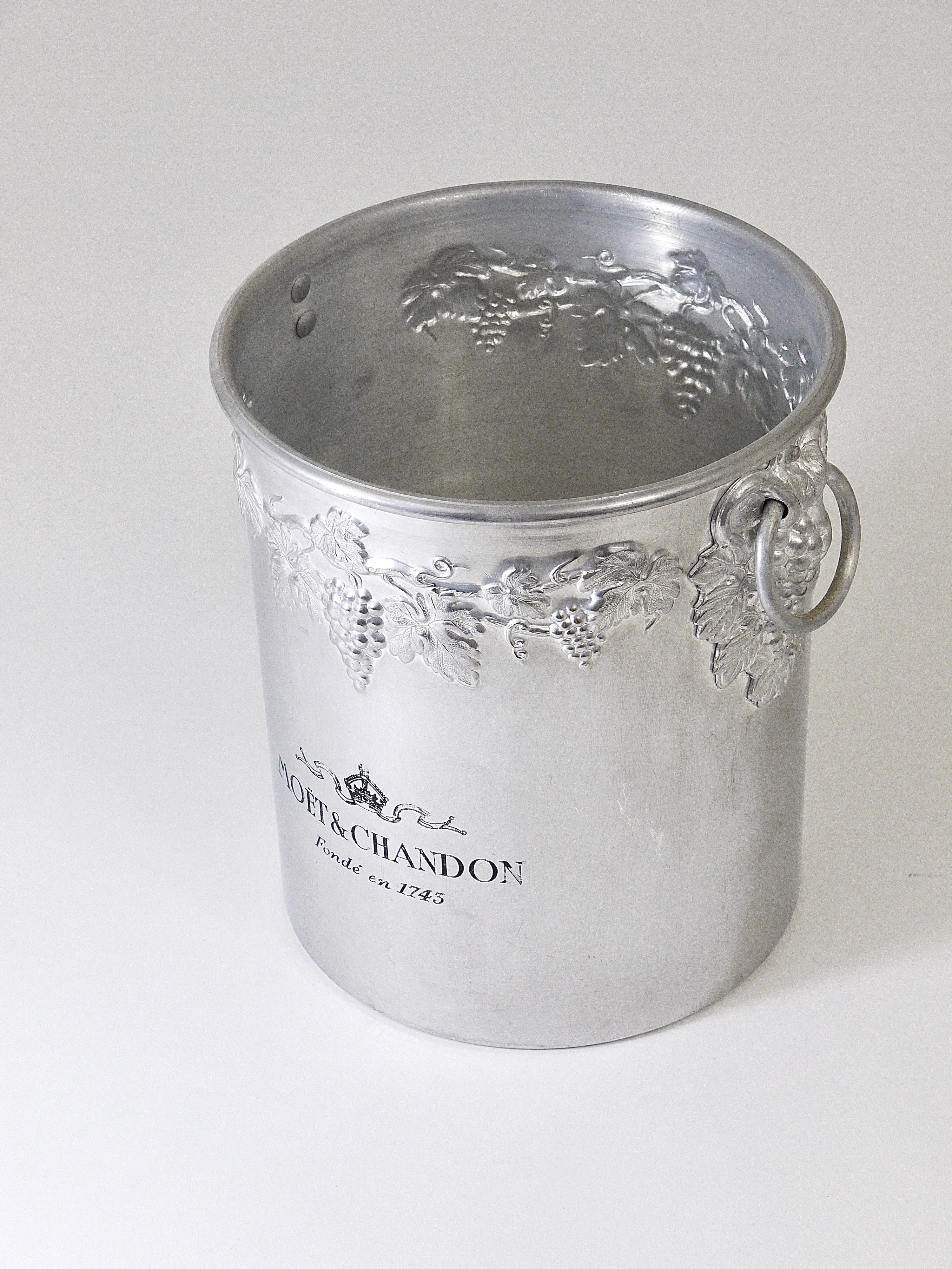 Moet & Chandon Champagne Ice Bucket Bottle Cooler from the 1970s, France 2