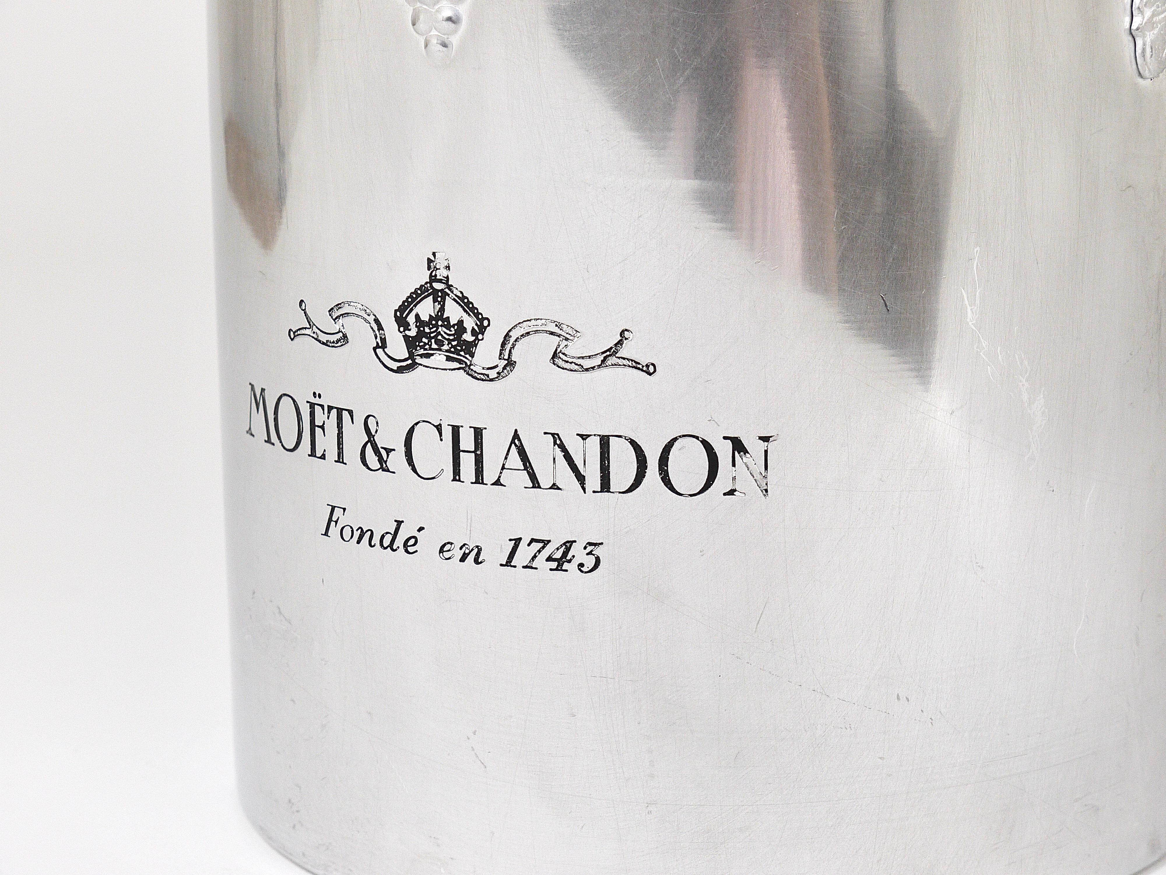 Moet & Chandon Champagne Ice Bucket Bottle Cooler from the 1970s, France 4