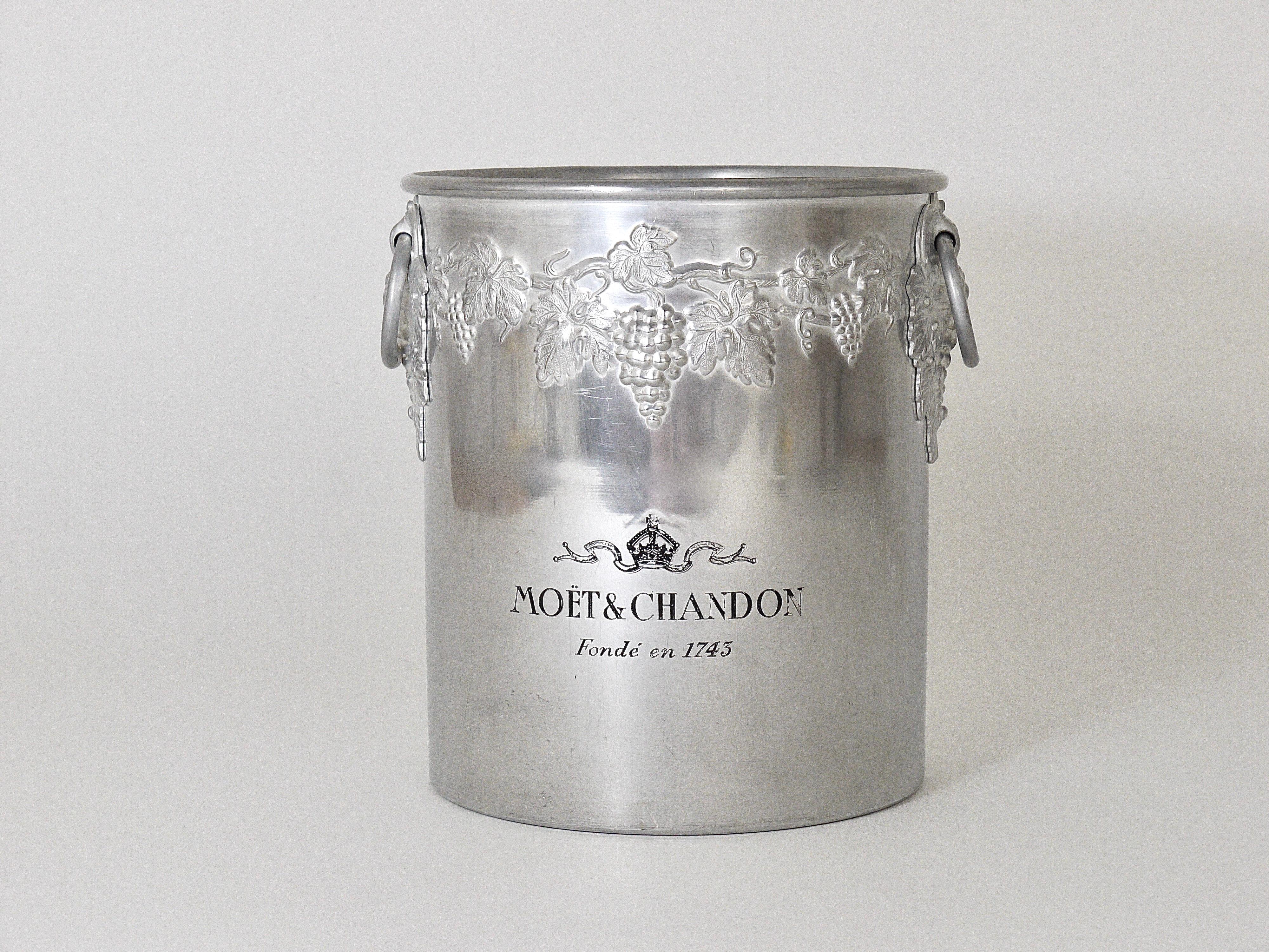 French Moet & Chandon Champagne Ice Bucket Bottle Cooler from the 1970s, France