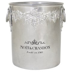 Vintage Moet & Chandon Champagne Ice Bucket Bottle Cooler from the 1970s, France