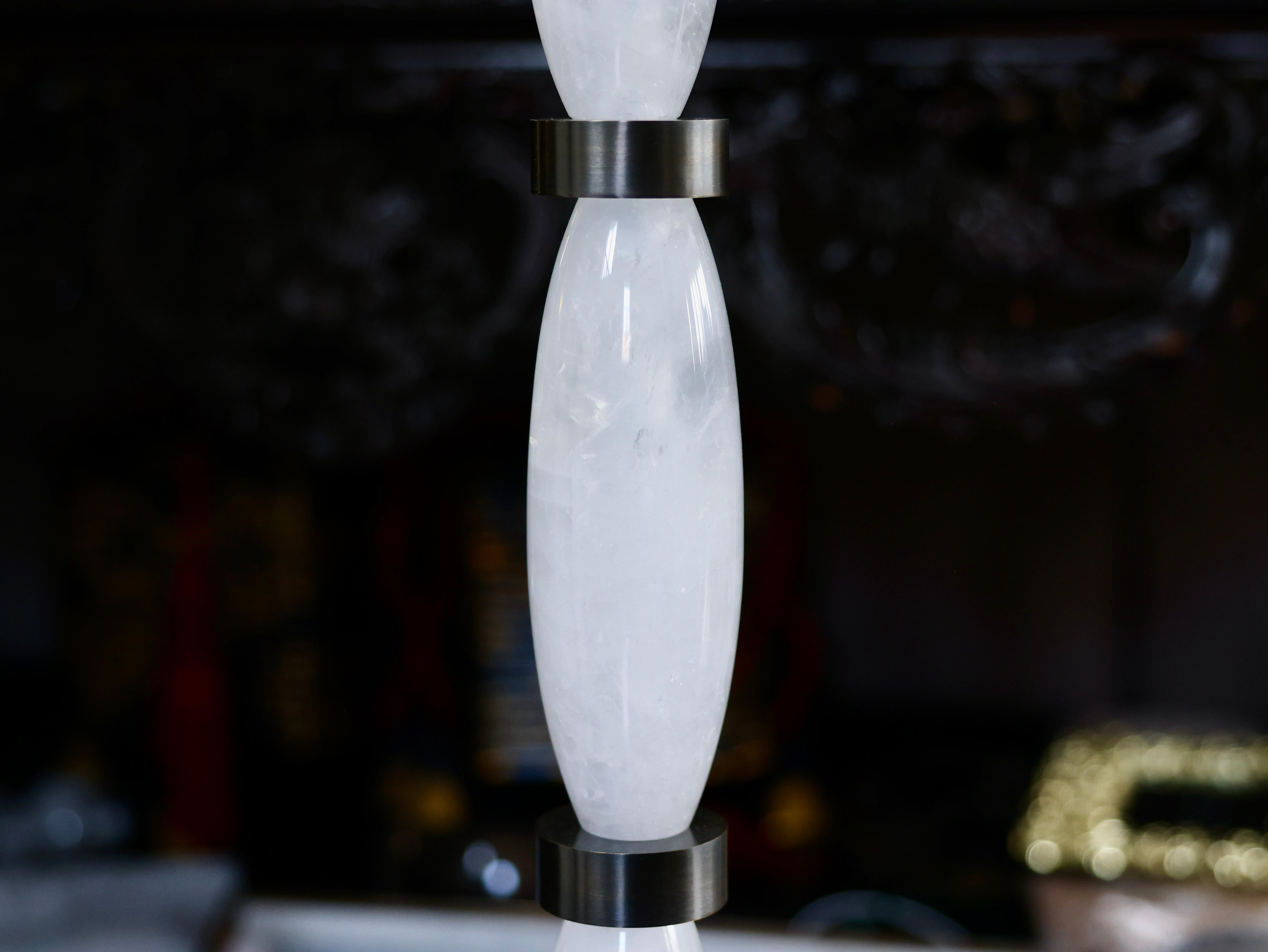 XXI secolo e contemporaneo MOF68 Lampada da terra in cristallo di rocca in vendita