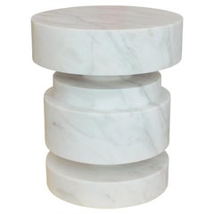 Mogador Solid Marble Side Table