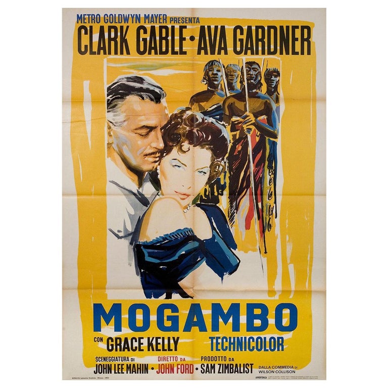 "Mogambo" R1962 Italian Due Fogli Film Poster For Sale
