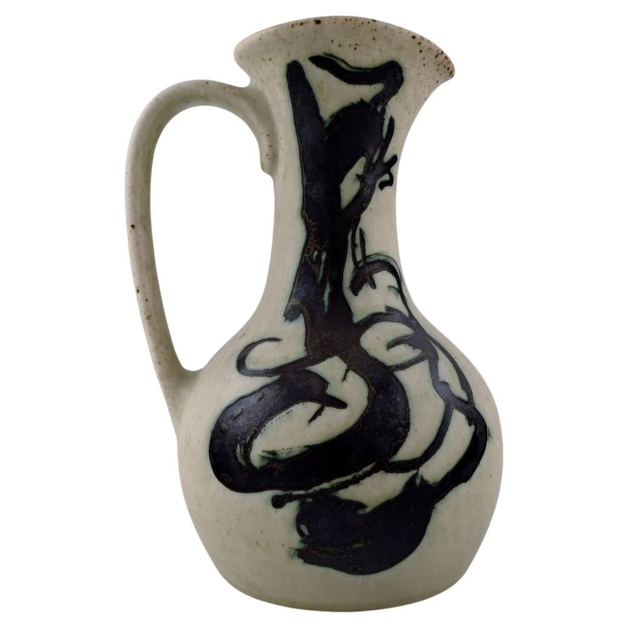 Mogens Andersen per Royal Copenhagen. Brocca in gres con motivo astratto. in vendita