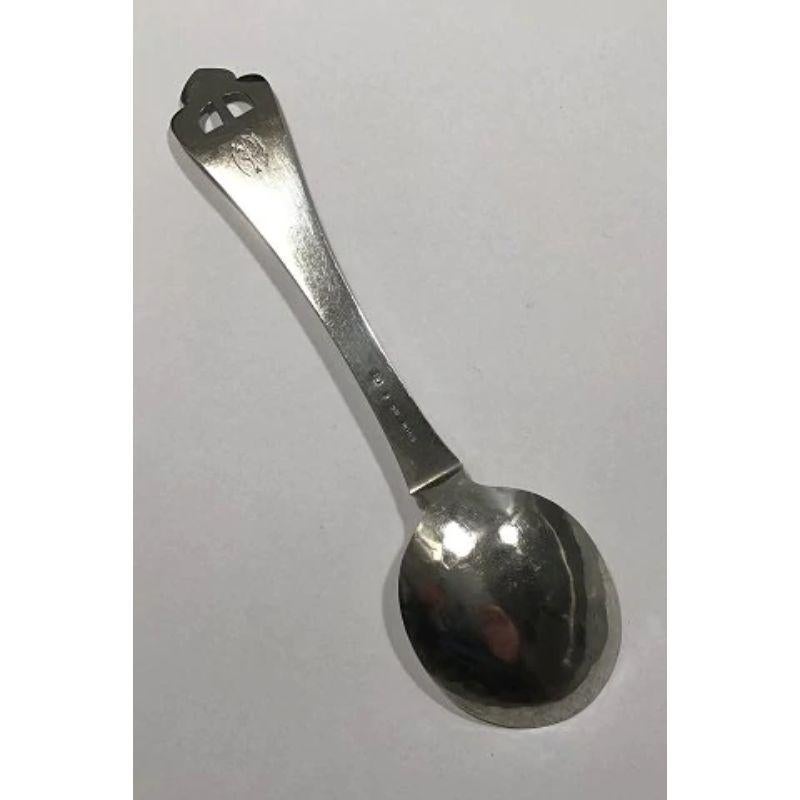 Mogens Ballin 826 Danish Silver Serving Spoon In Good Condition For Sale In Copenhagen, DK
