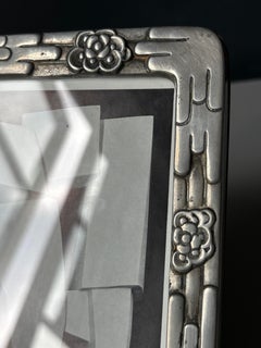 Mogens Ballin Art Nouveau Cadre en étain et laiton, circa 1900