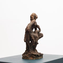 Mogens Bøggild Bronze Sculpture "Leda and the Swan", Denmark, 1950-1960
