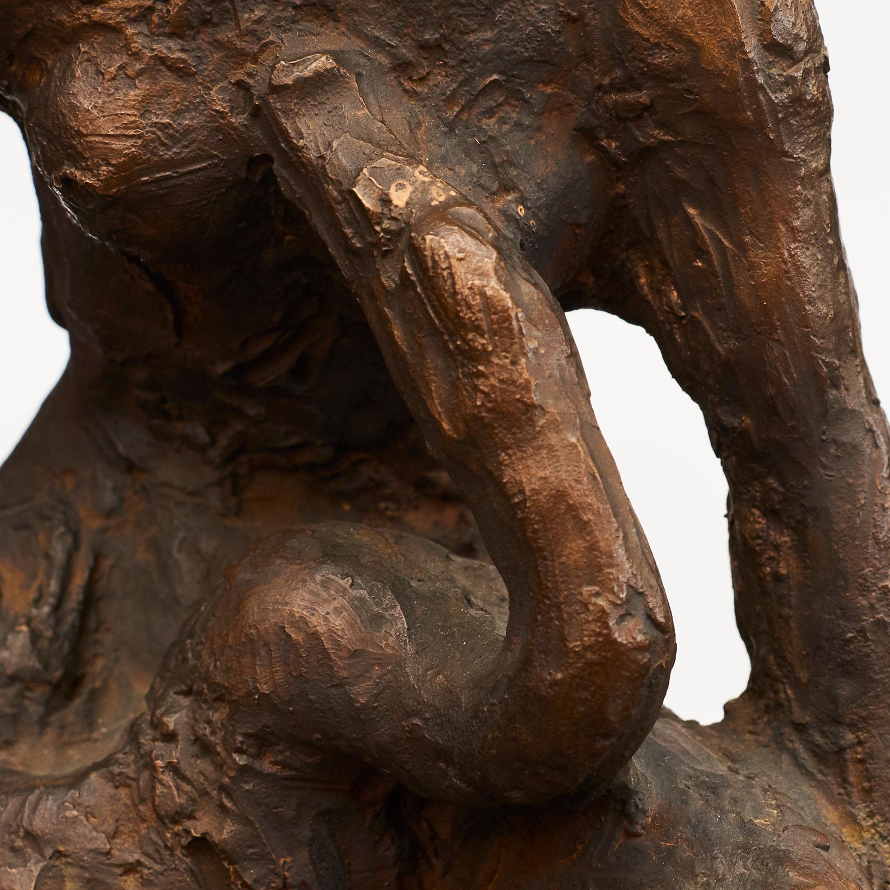 Bronzeskulptur „Leda und der Schwan“ von Mogens Bggild, Dänemark, 1950–1960 im Angebot 1