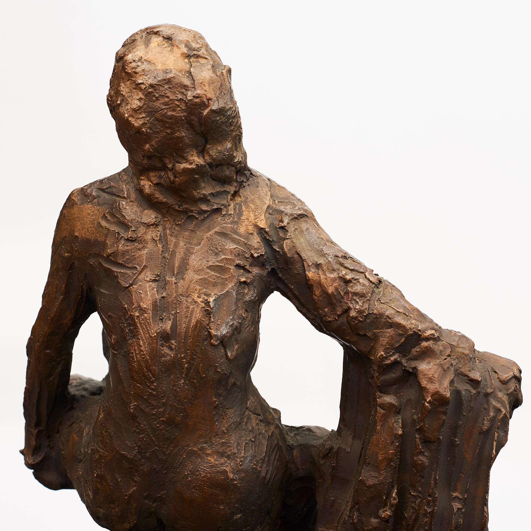 Bronzeskulptur „Leda und der Schwan“ von Mogens Bggild, Dänemark, 1950–1960 im Angebot 2