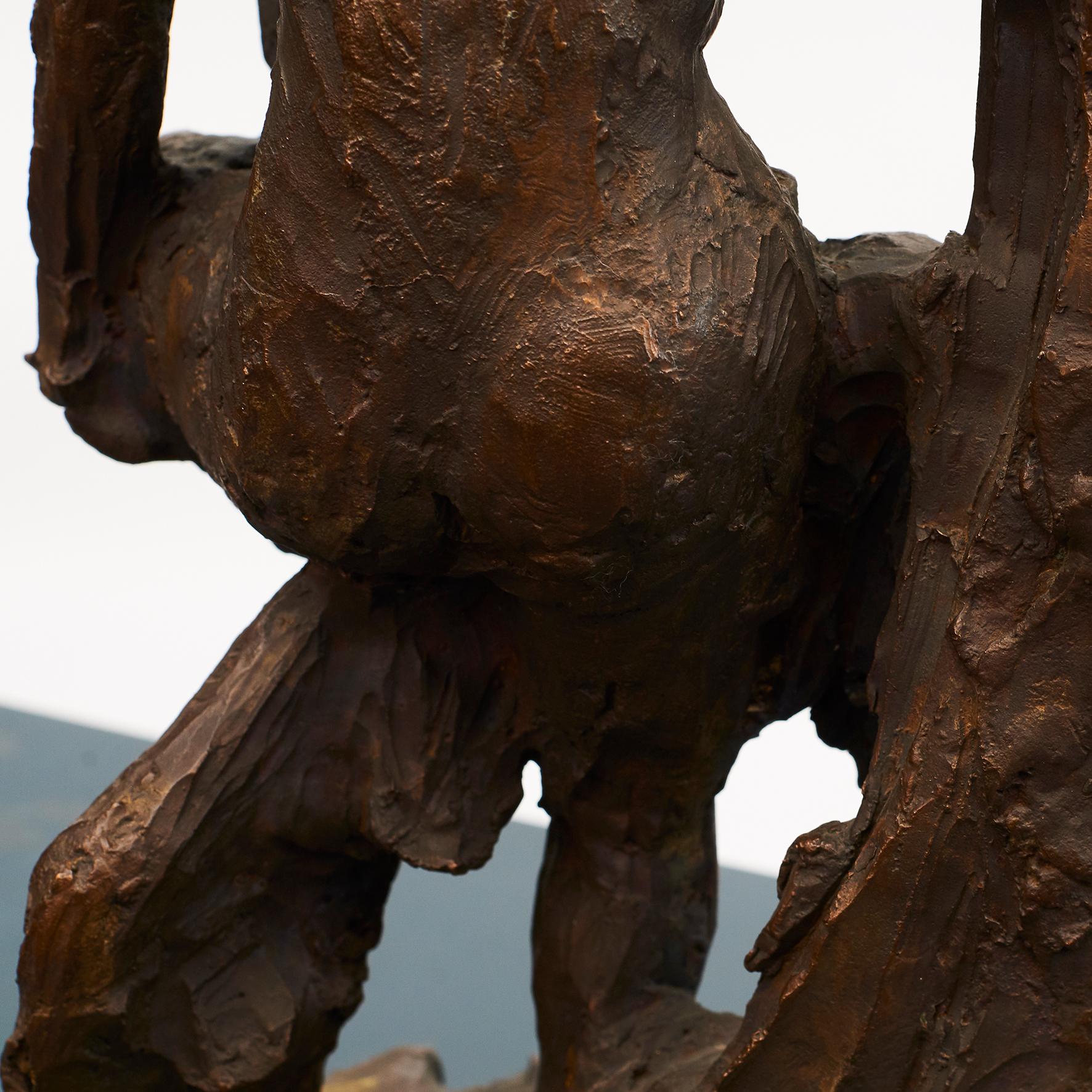 Bronzeskulptur „Leda und der Schwan“ von Mogens Bggild, Dänemark, 1950–1960 im Angebot 3