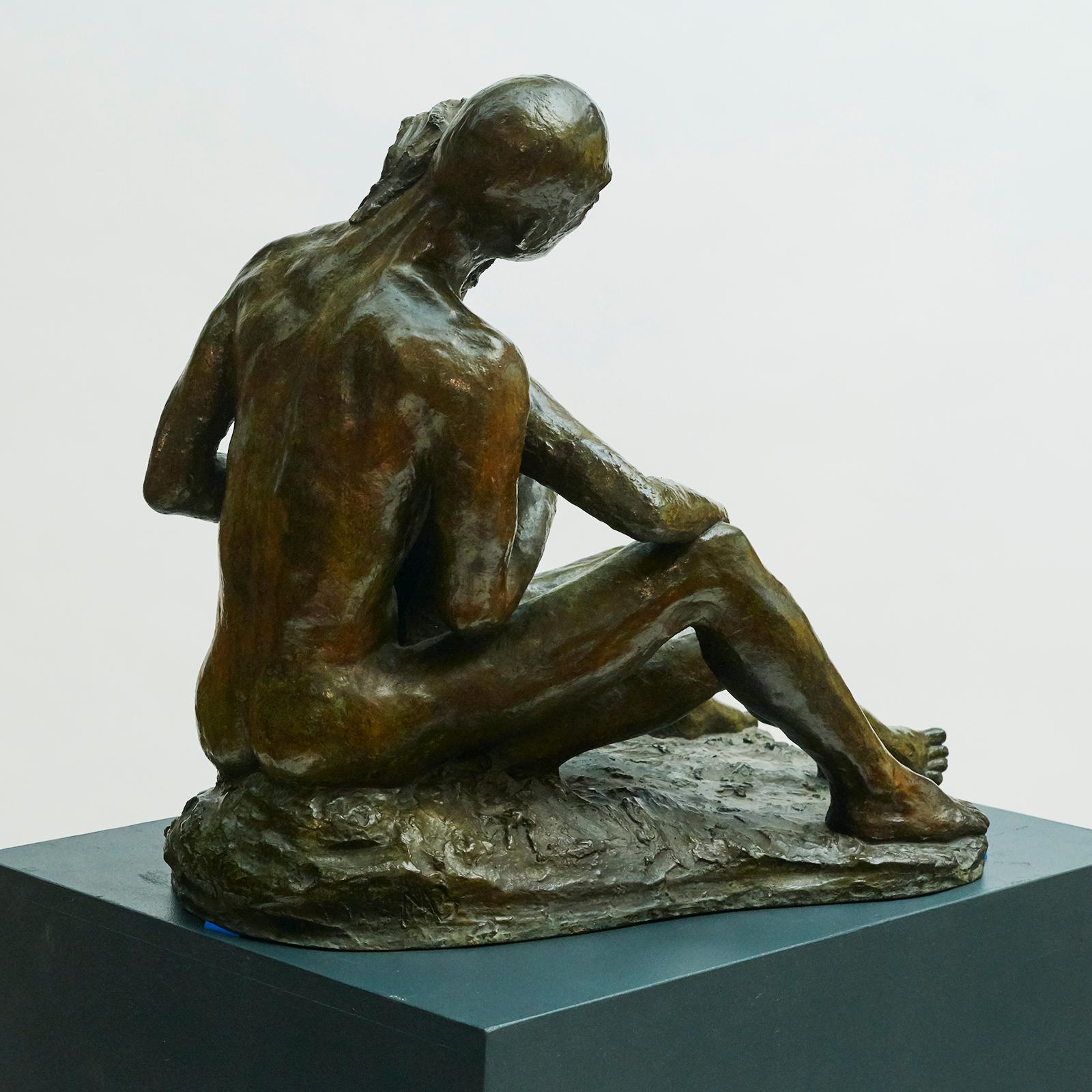 Scandinavian Modern Mogens Bøggild Erotic Couple, Bronze Sculpture