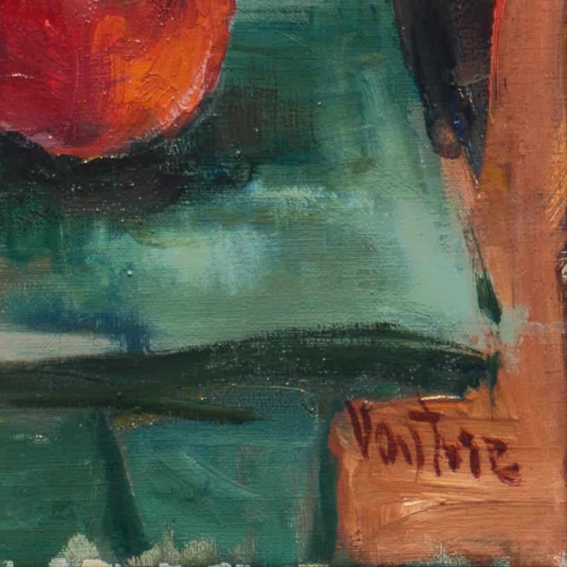 'Peaches, Apples and Roses', Paris, Royal Danish Academy, Charlottenborg Gallery - Painting by Mogens Erik Christien Vantore