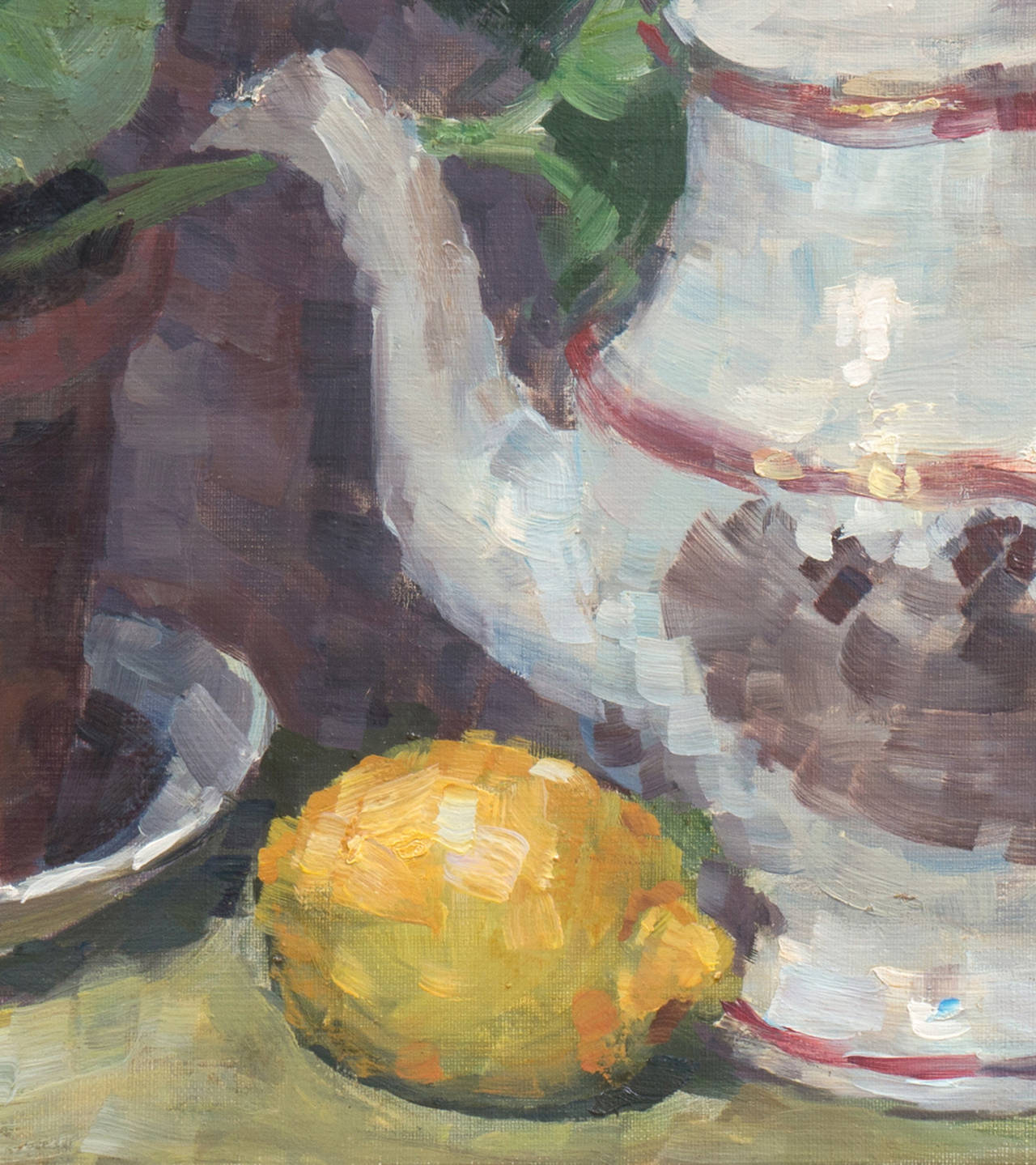 'Still Life of Blue Asters', Paris Salon, Danish Post Impressionist, Benezit For Sale 2