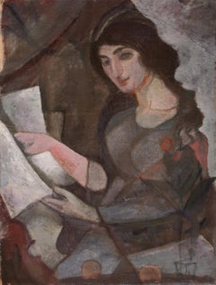 'Young Woman with a Violin', Paris, Cubism, Royal Danish Academy, Charlottenborg