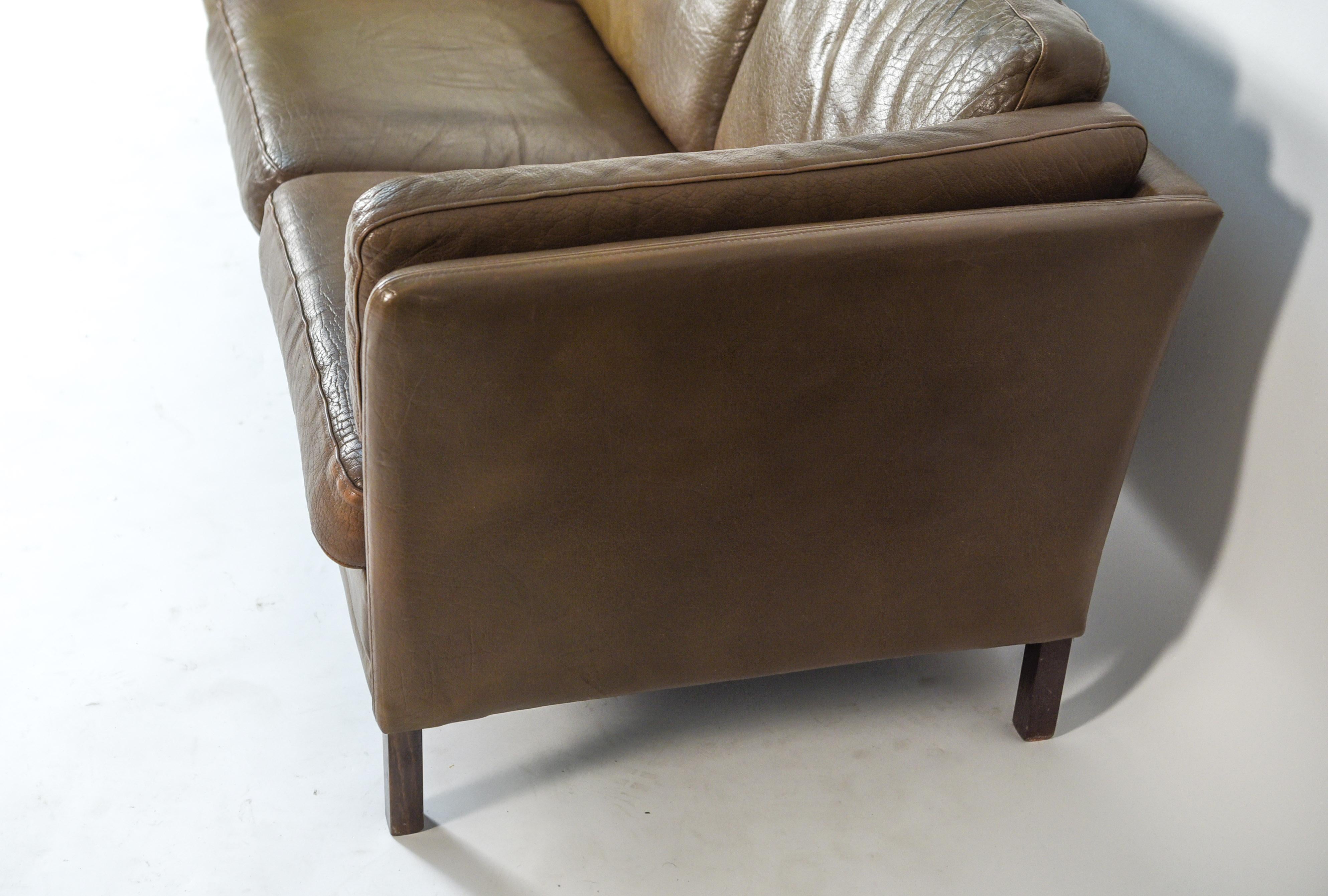 buffalo hide sofa
