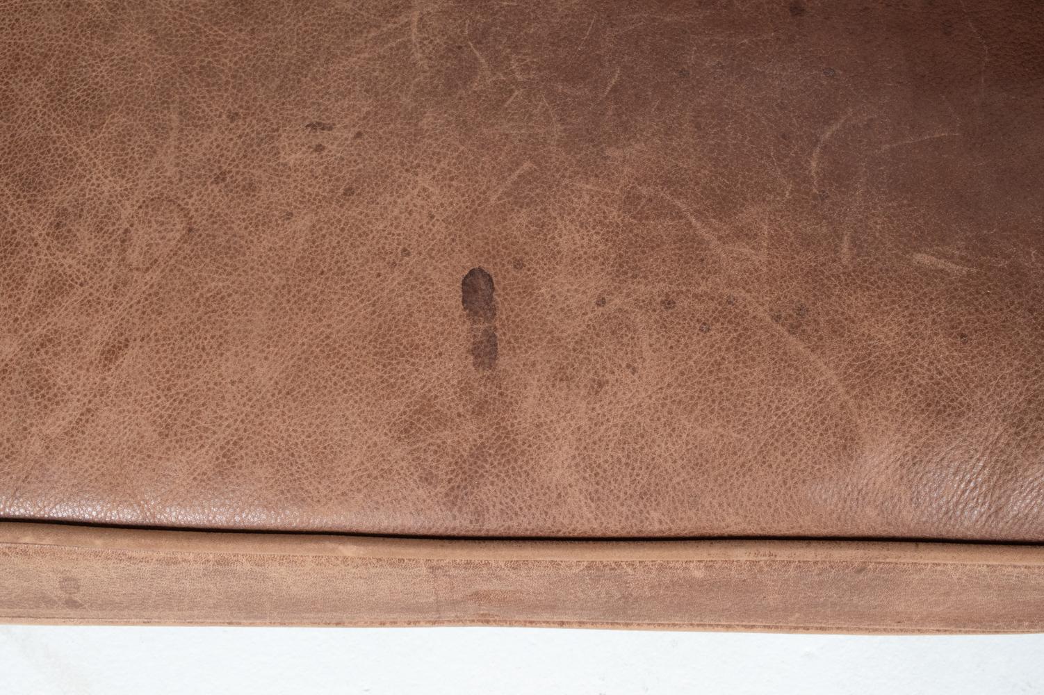 Mogens Hansen Danish Mid-Century Leather 3-Seater Sofa 4