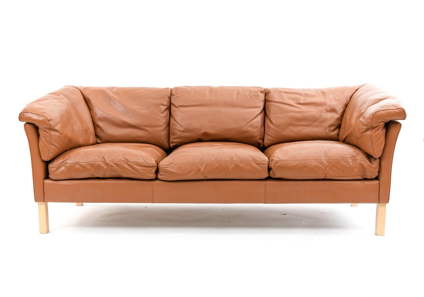 Mogens Hansen Leather Sofa Suite 6