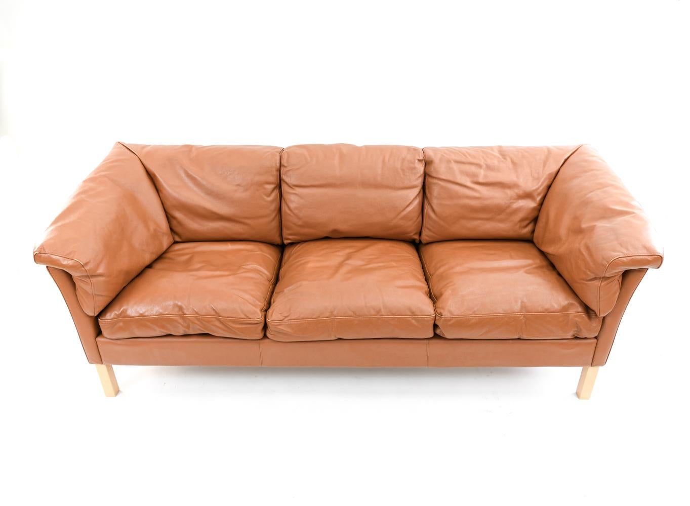 Mogens Hansen Leather Sofa Suite 7
