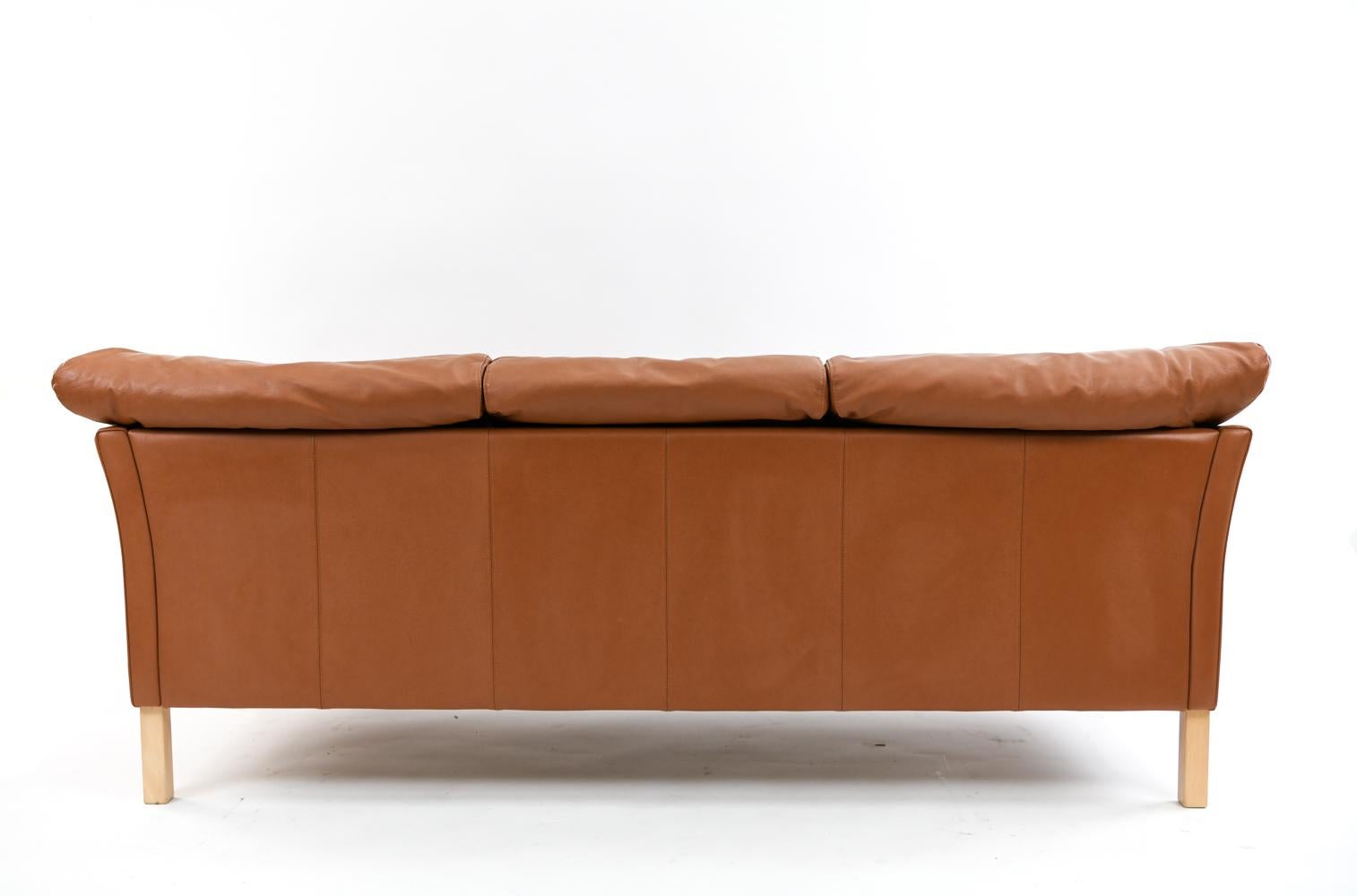Mogens Hansen Leather Sofa Suite 9