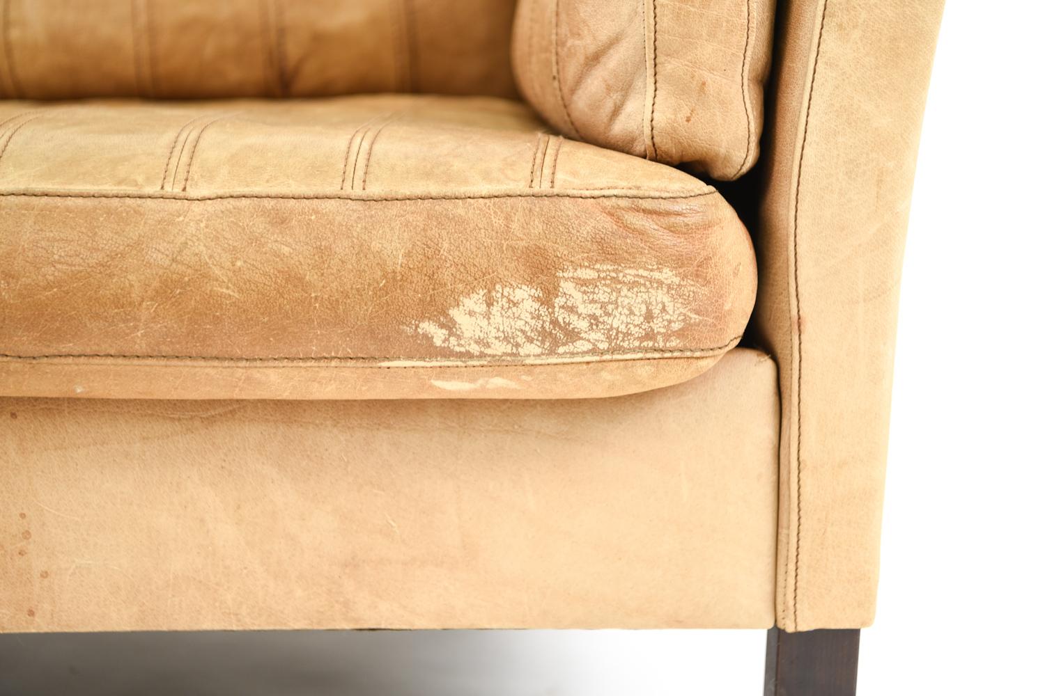 Danish Mogens Hansen Leather Sofa Suite
