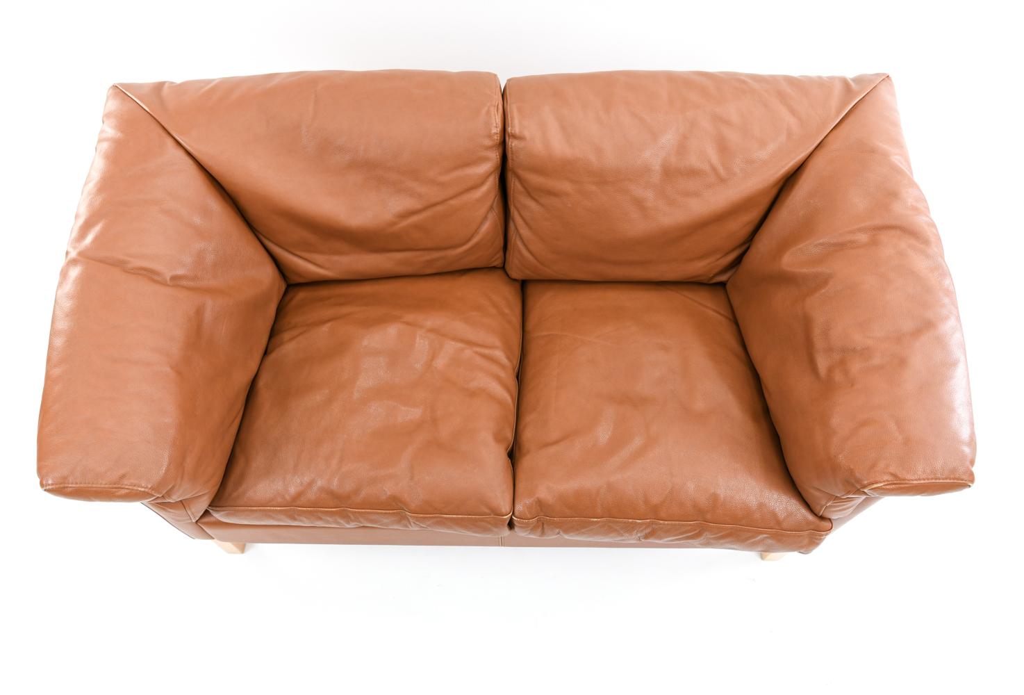 20th Century Mogens Hansen Leather Sofa Suite
