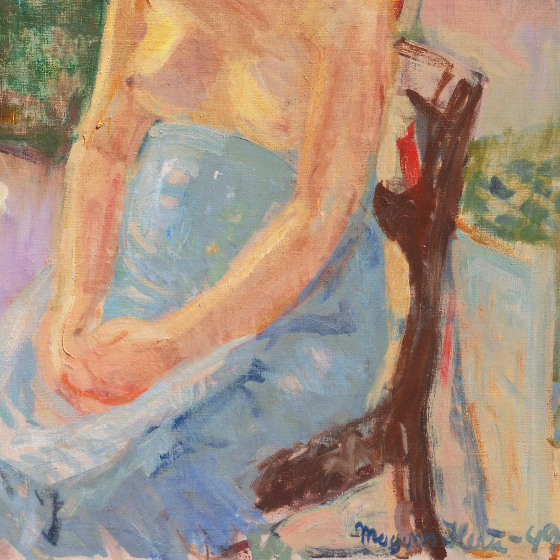 'Pregnant Woman Seated', Paris, Royal Academy, Charlottenborg, Bornholm, Benezit For Sale 5