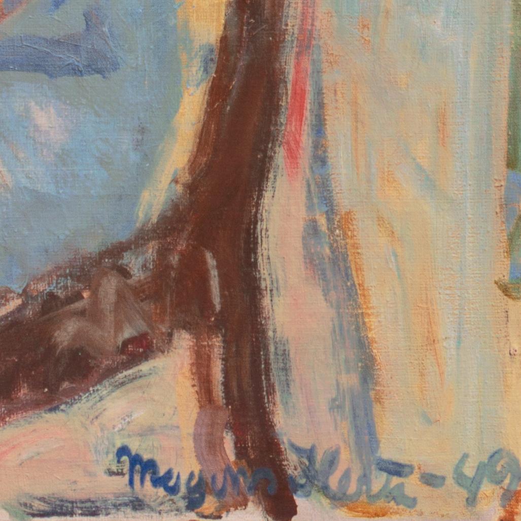 'Pregnant Woman Seated', Paris, Royal Academy, Charlottenborg, Bornholm, Benezit - Painting by Mogens Hertz