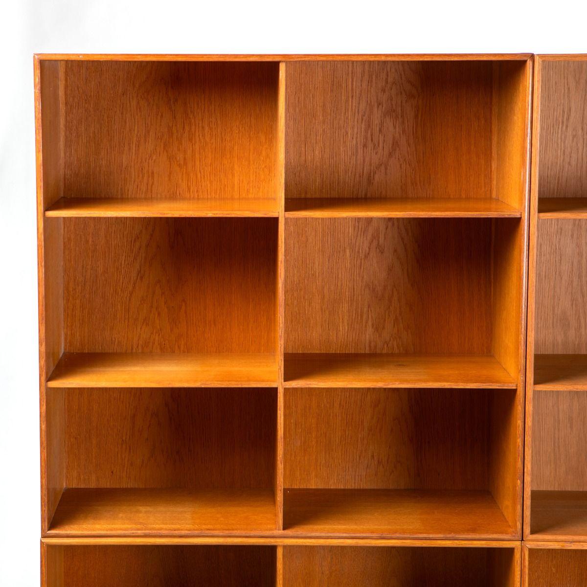 Sistema di librerie Mogens Koch in Oak massiccio di Rud. Rasmussen In condizioni buone in vendita a Kastrup, DK