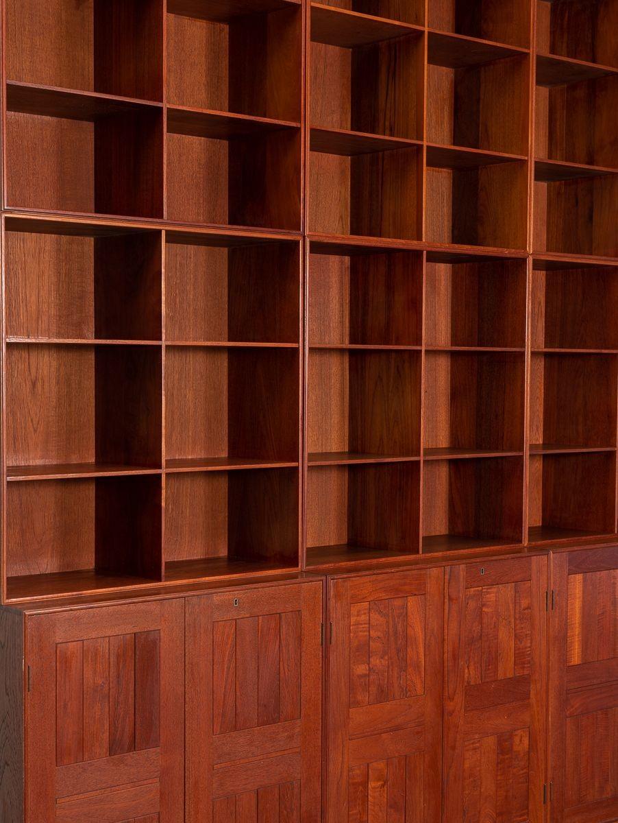 Mid-Century Modern Mogens Koch Bookcase Wall Unit For Sale