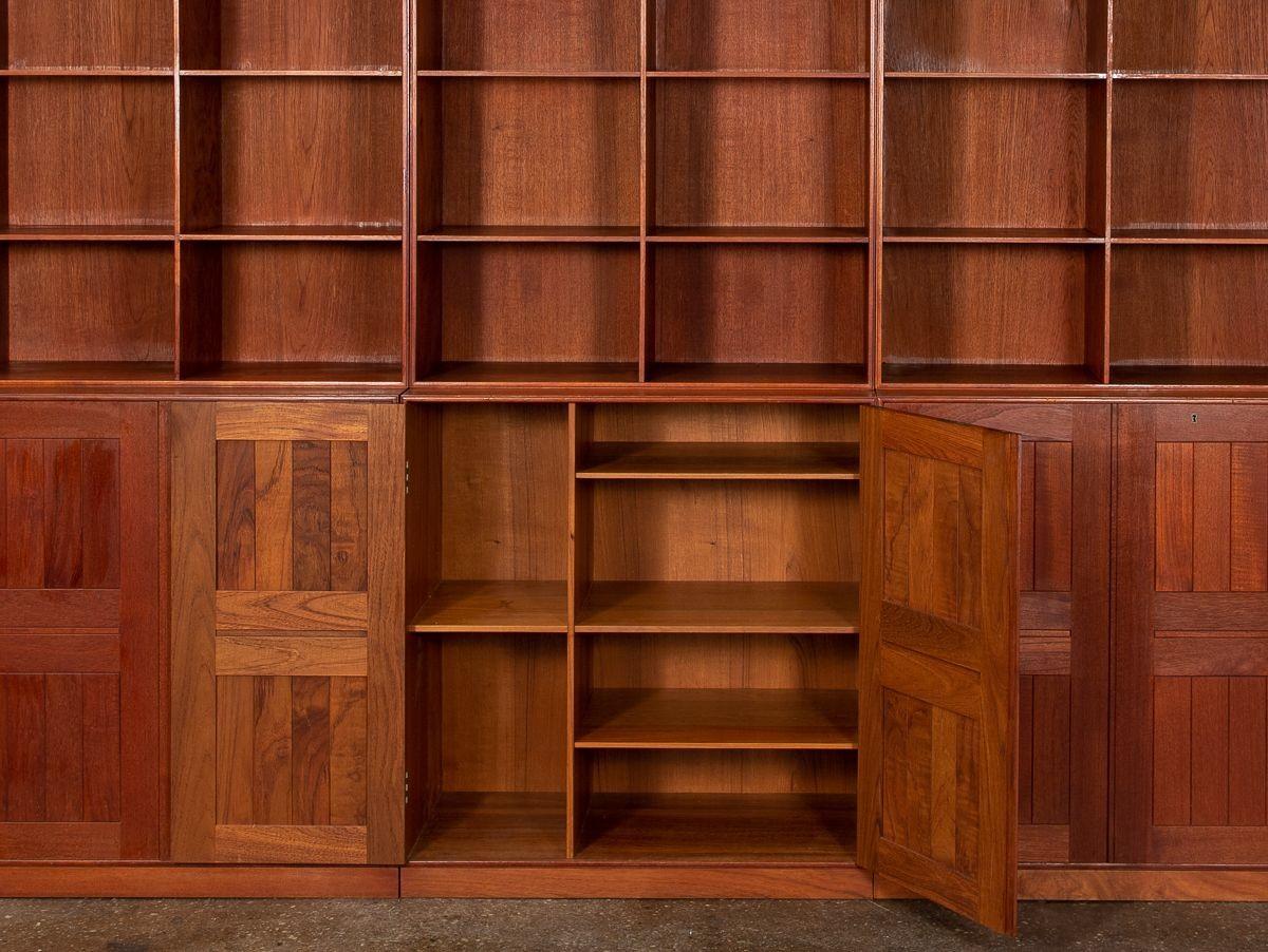 20th Century Mogens Koch Bookcase Wall Unit For Sale