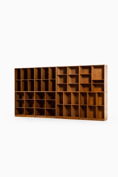 Mogens Koch Bookcases in Elm Produced by Rud Rasmussen in Denmark