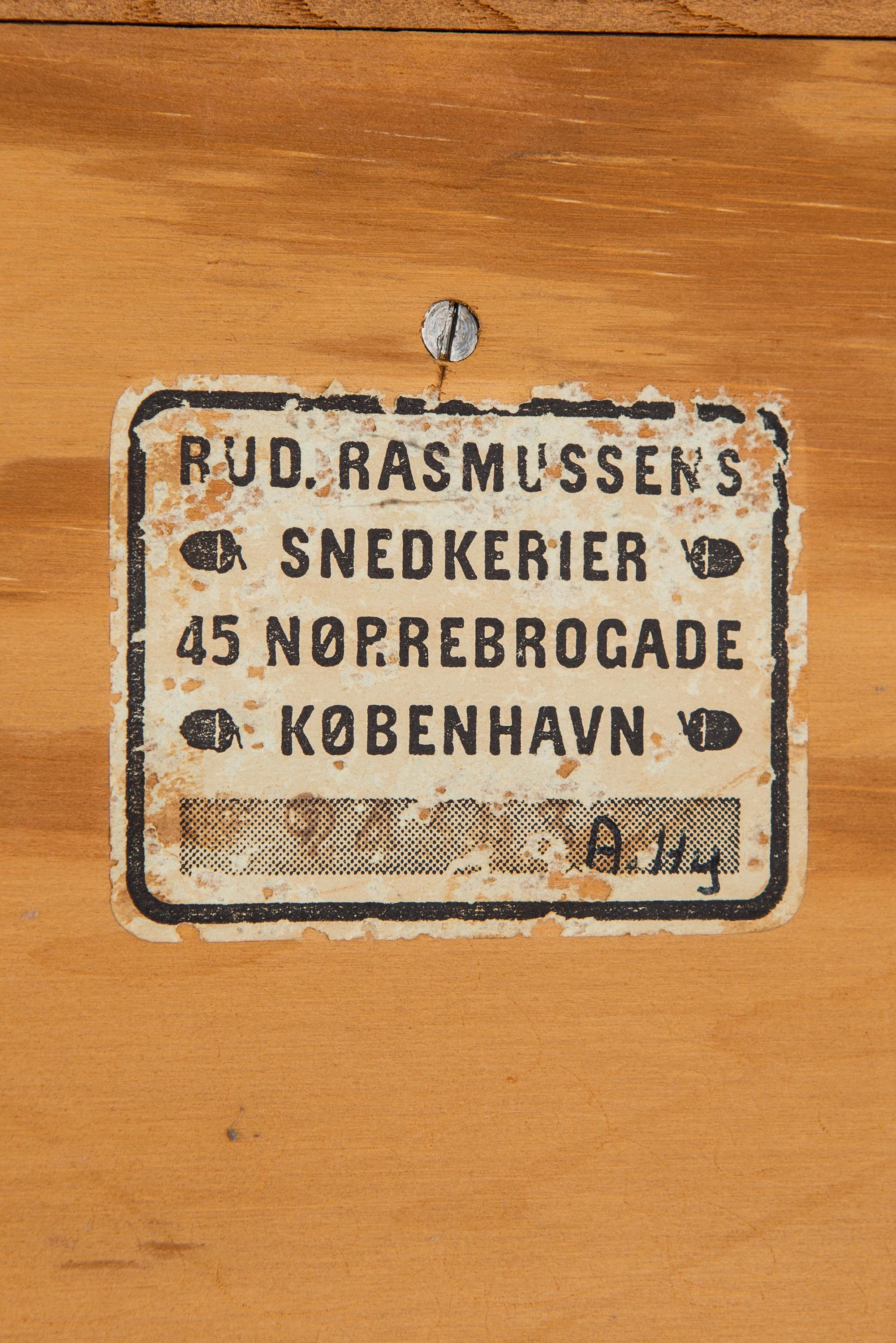 Mid-20th Century Mogens Koch Bookcases in Elm Produced by Rud Rasmussen in Denmark