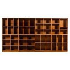 Mogens Koch Bookcases in Elm Produced by Rud Rasmussen in Denmark