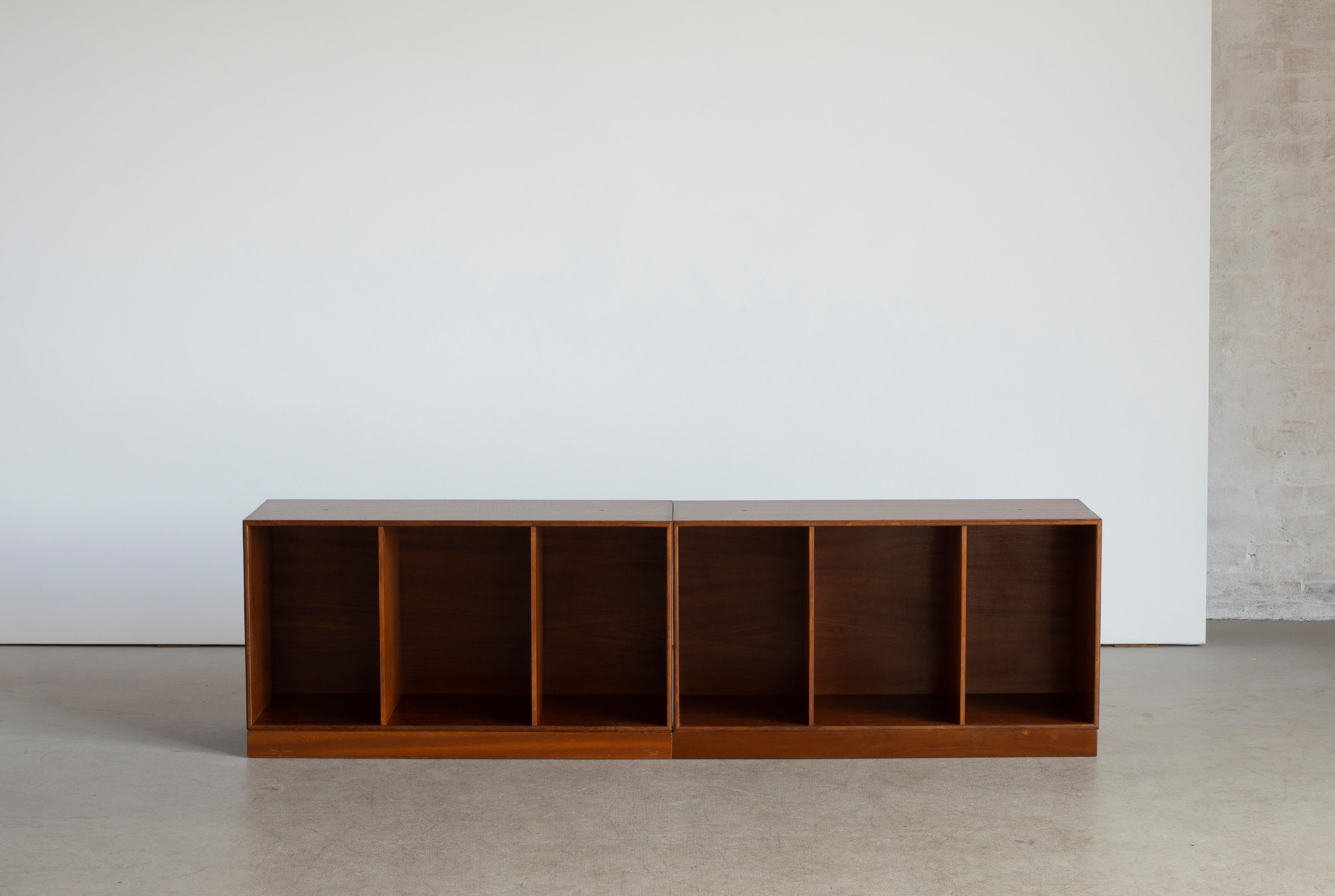 Mogens Koch a pair of bookcases in mahogany. Executed by Rud Rasmussen.