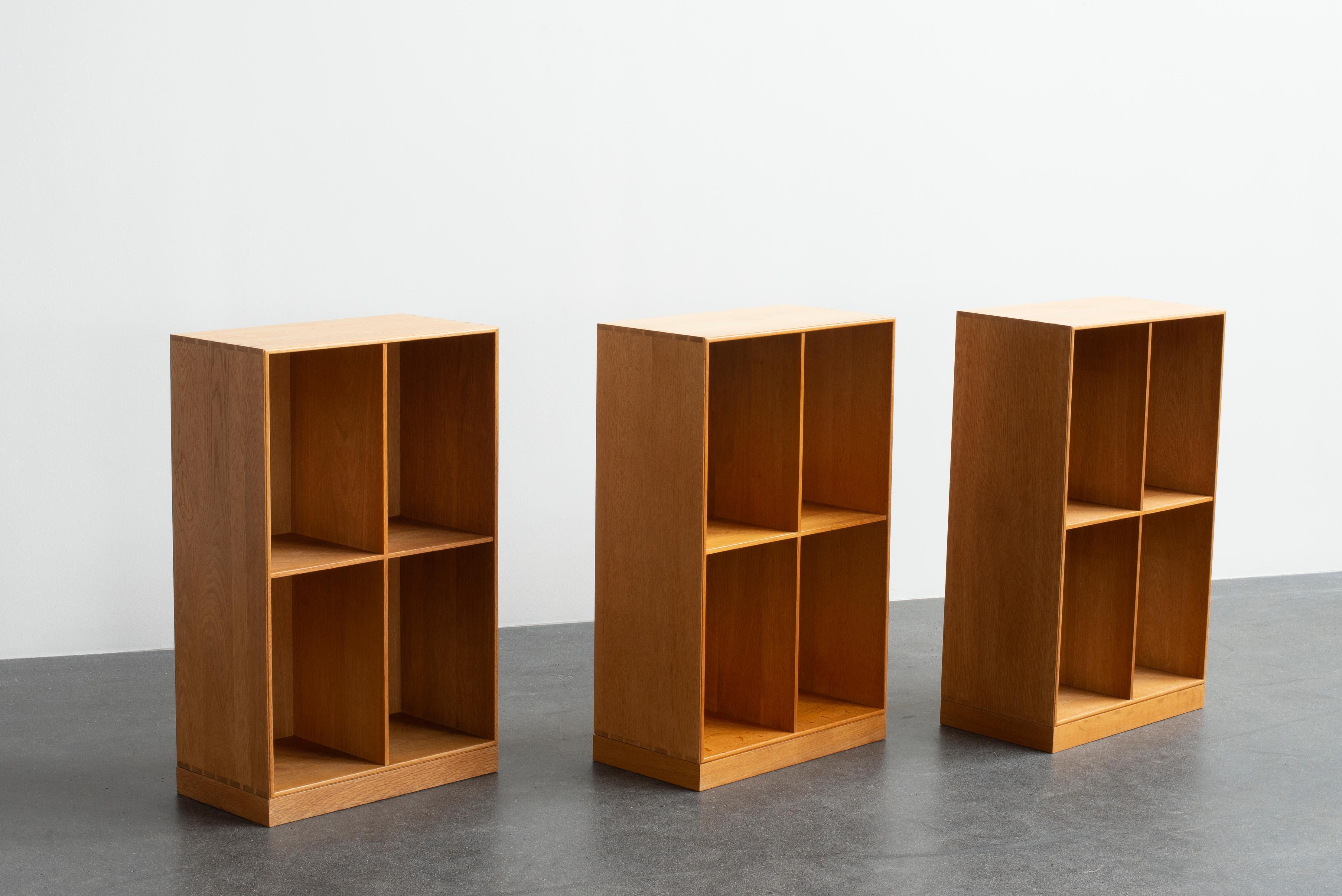 Scandinavian Modern Mogens Koch Bookcases in Oak for Rud, Rasmussen For Sale