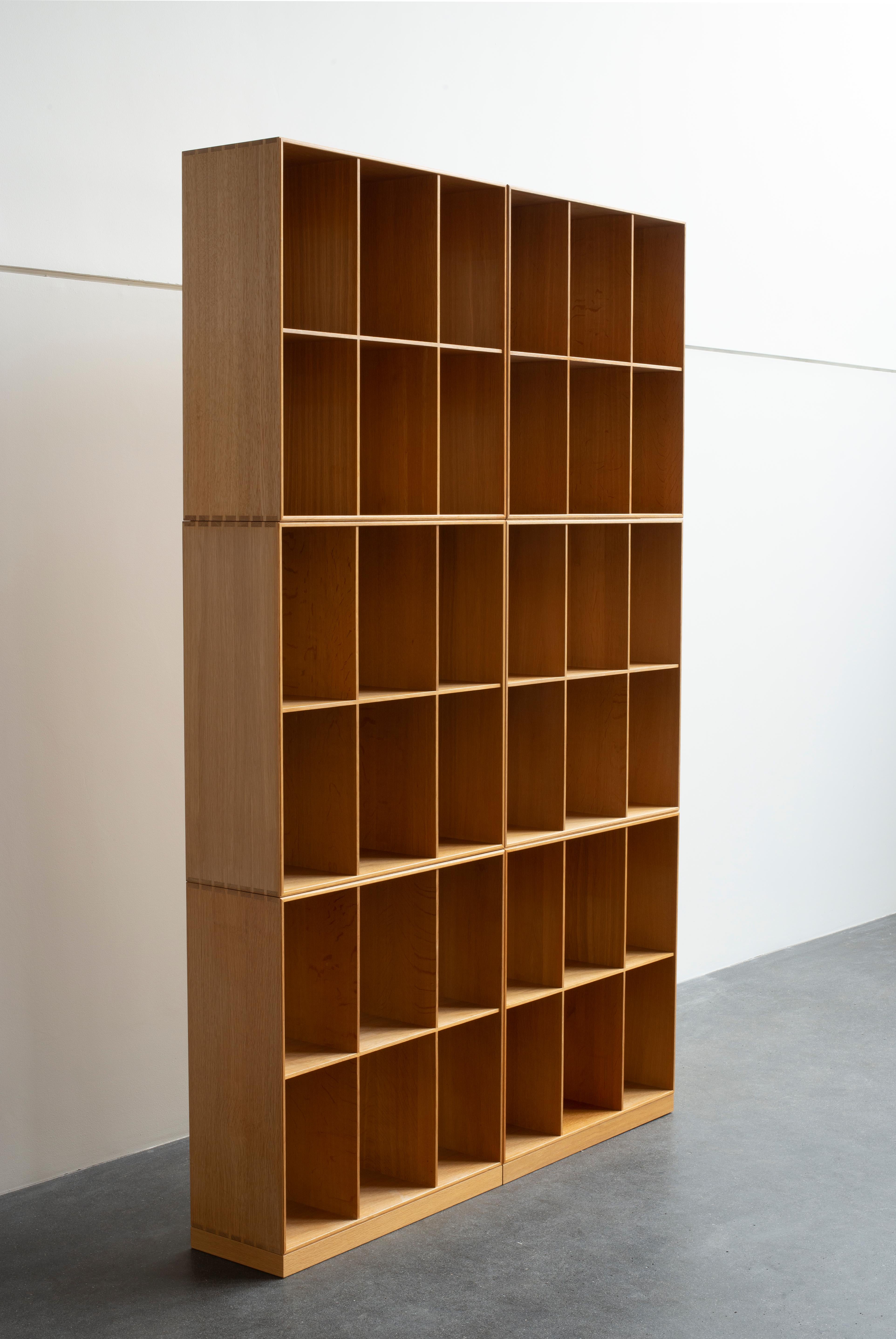 Danish Mogens Koch Bookcases in Oak for Rud. Rasmussen For Sale