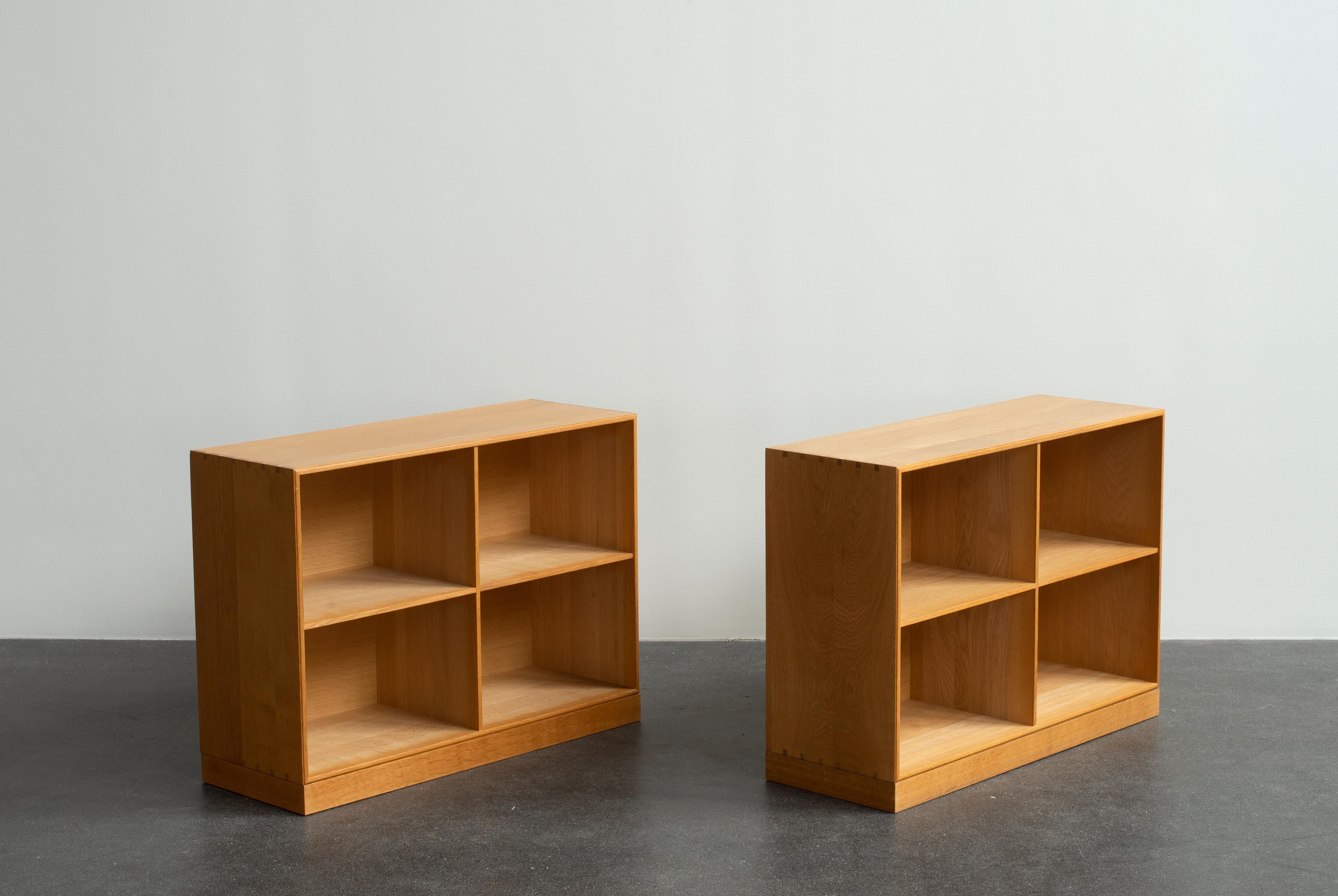Danish Mogens Koch Bookcases in Oak for Rud, Rasmussen For Sale