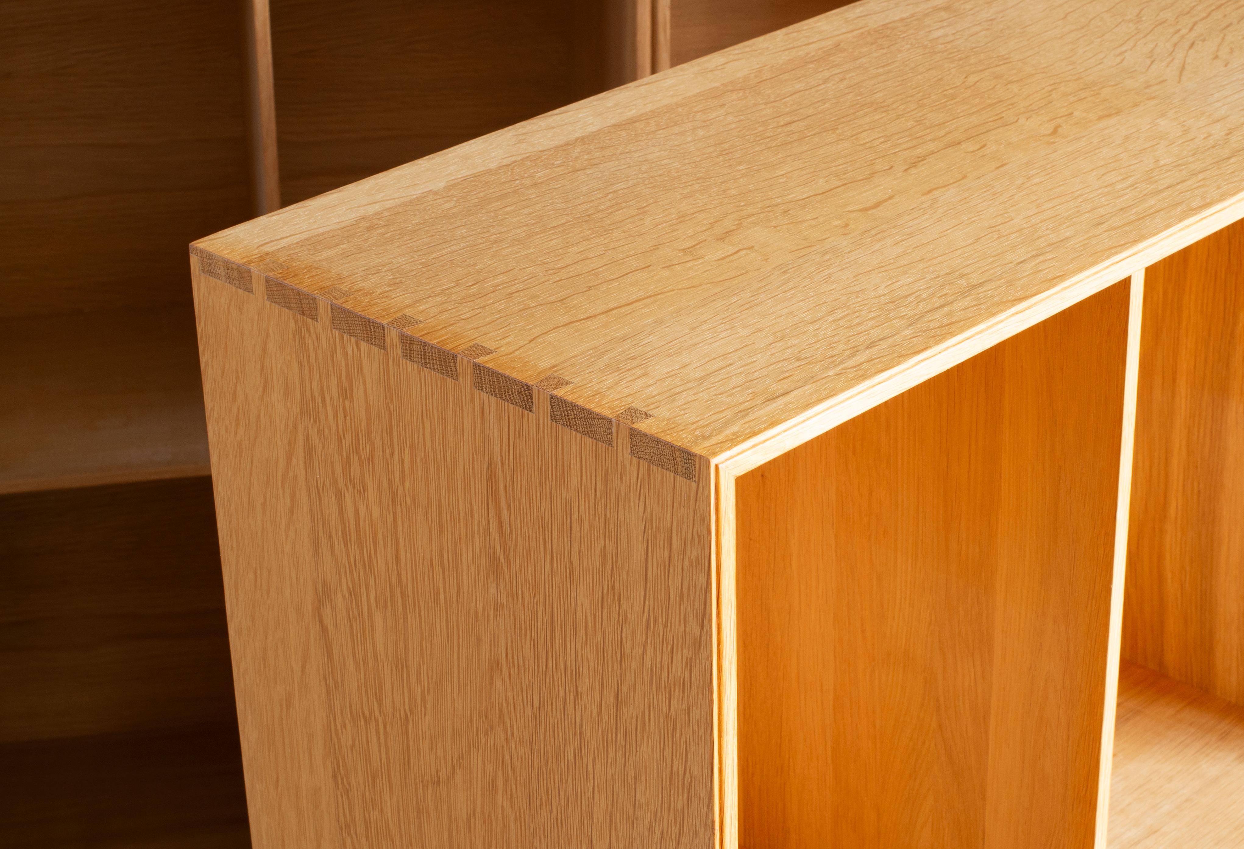 Polished Mogens Koch Bookcases in Oak for Rud. Rasmussen For Sale