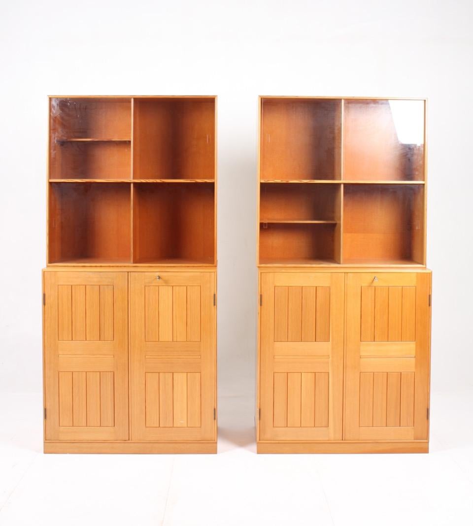 Glass Mogens Koch Bookcases in Oregon Pine
