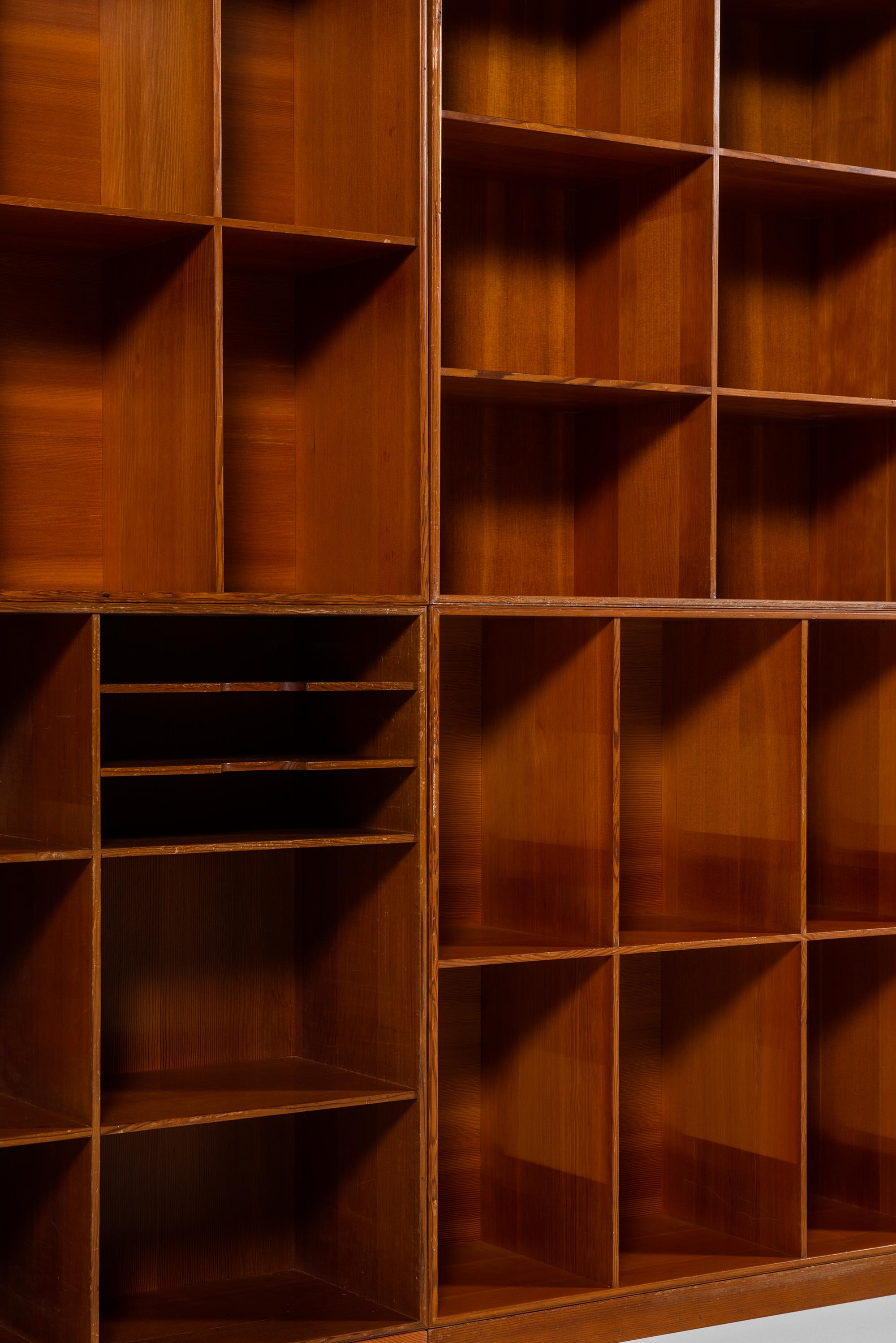 Mogens Koch Bookcases in Oregon Pine Produced by Rud Rasmussen in Denmark 3