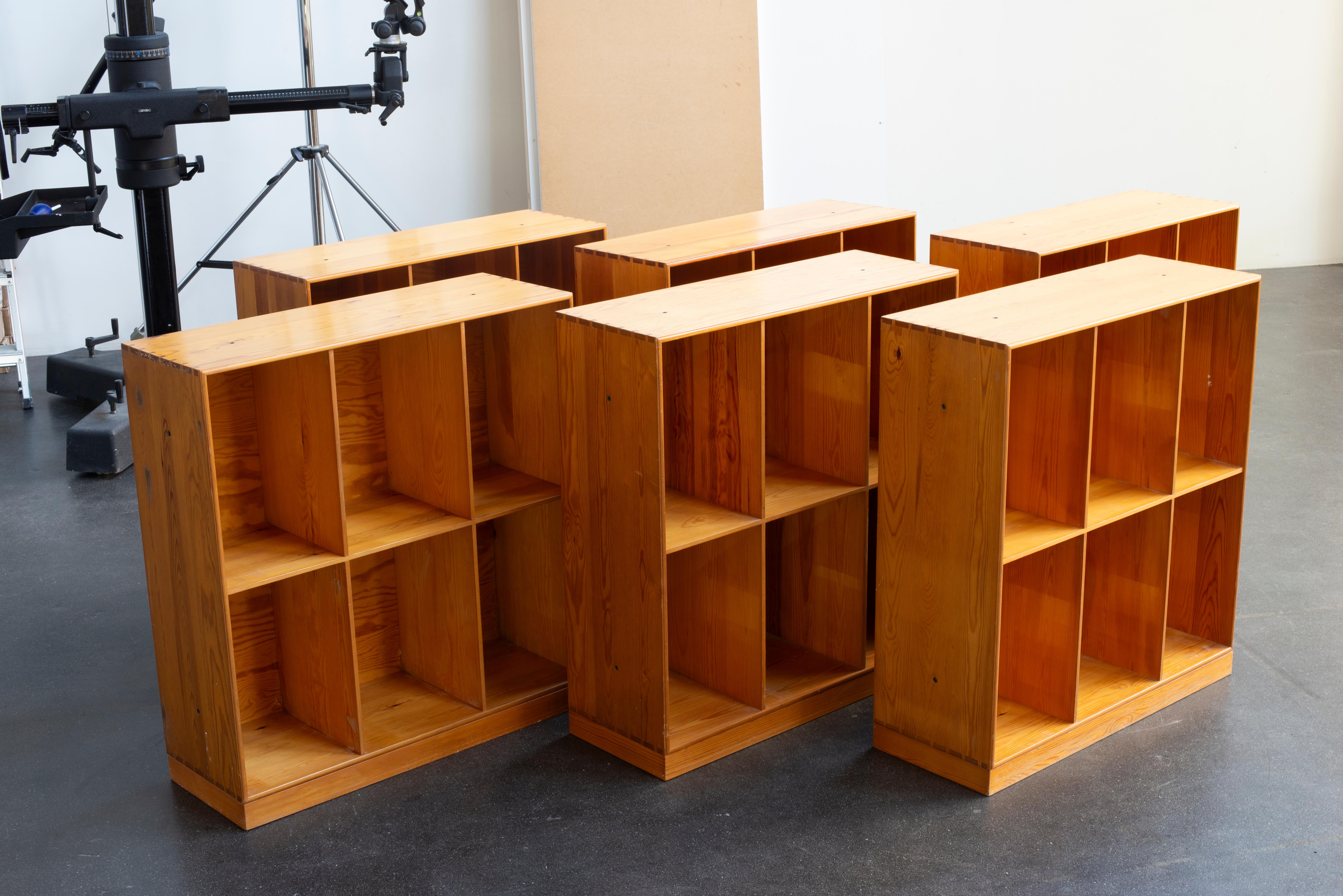 Danish Mogens Koch Bookcases in Pine for Rud. Rasmussen For Sale