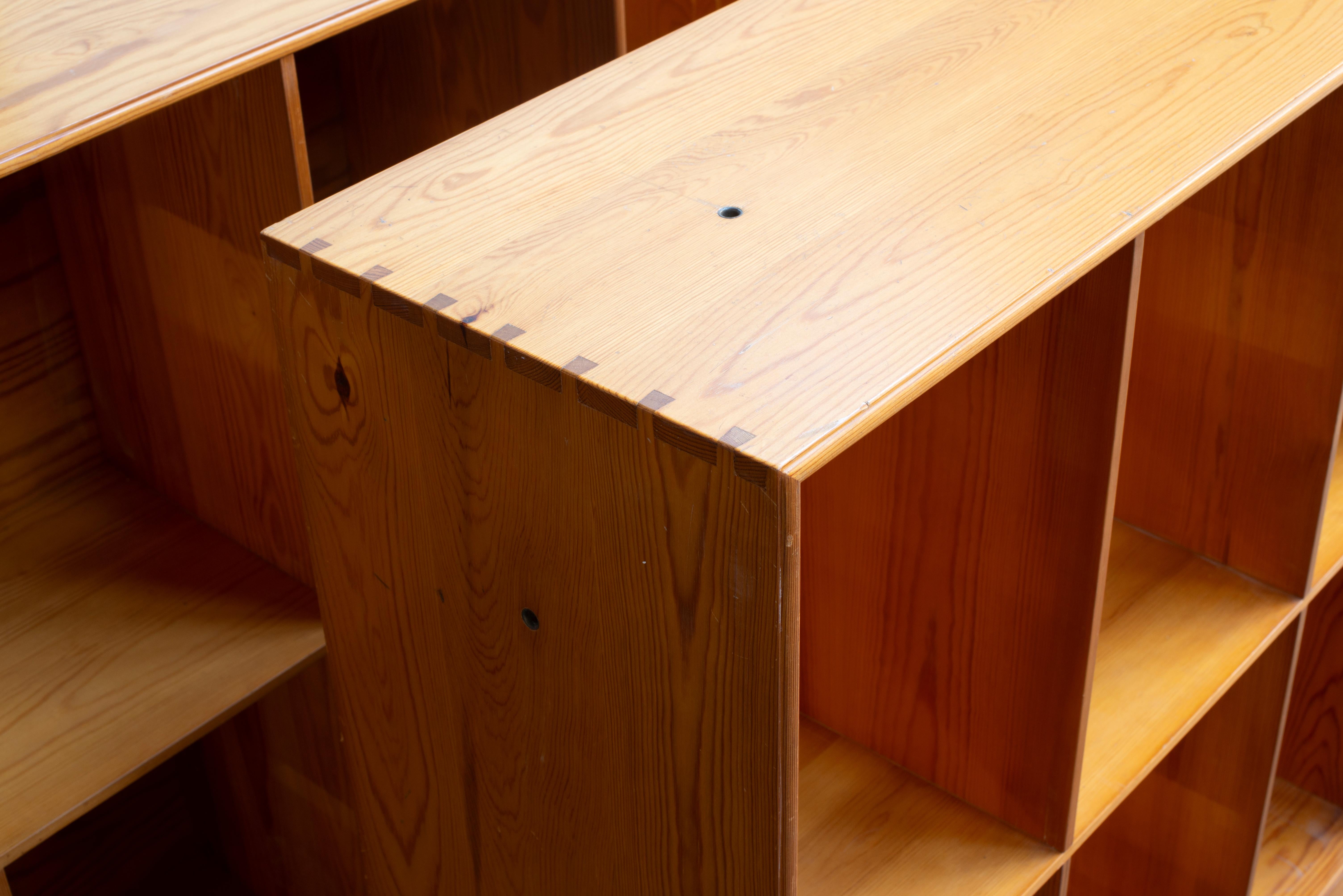 Lacquered Mogens Koch Bookcases in Pine for Rud. Rasmussen For Sale