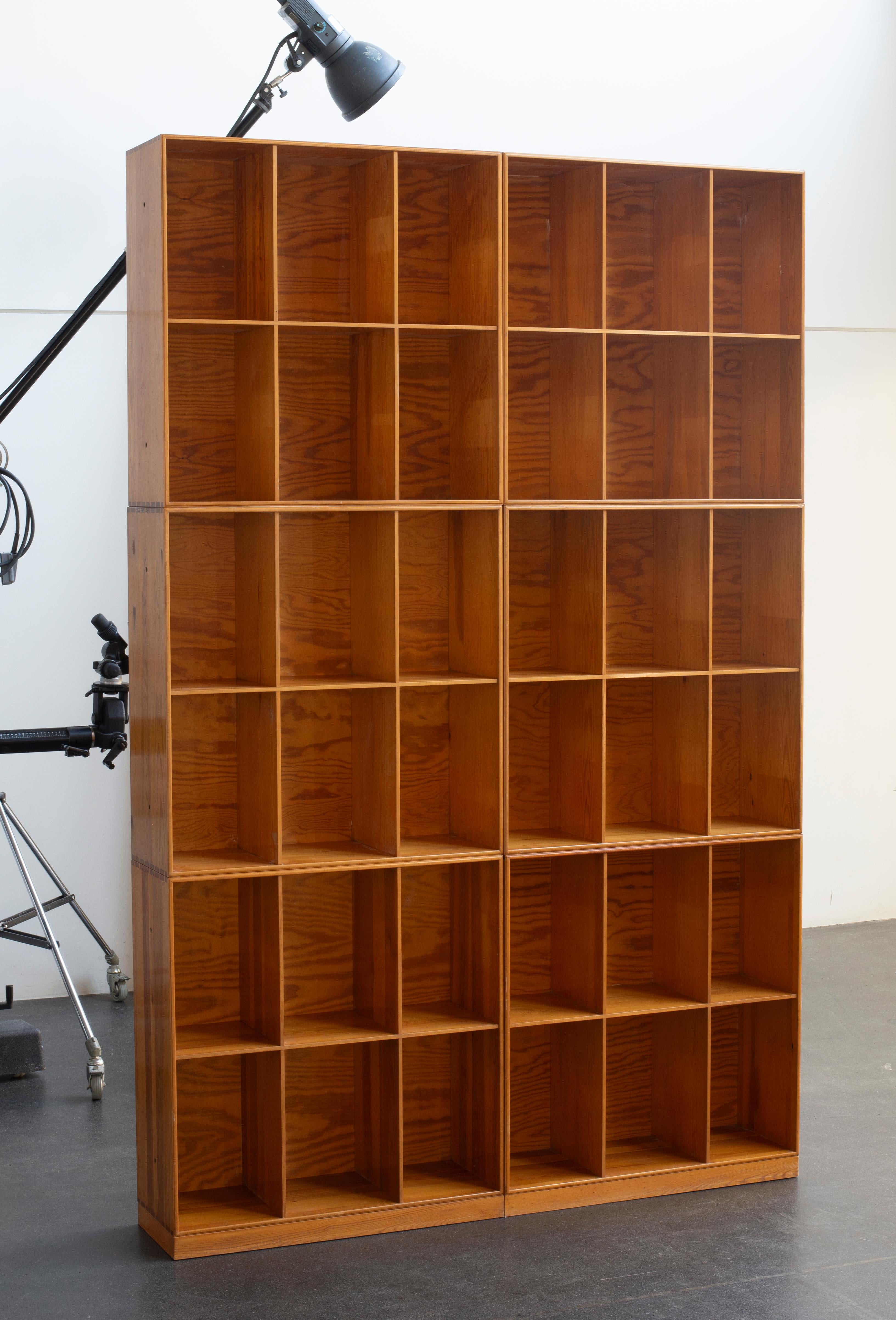 20th Century Mogens Koch Bookcases in Pine for Rud. Rasmussen For Sale