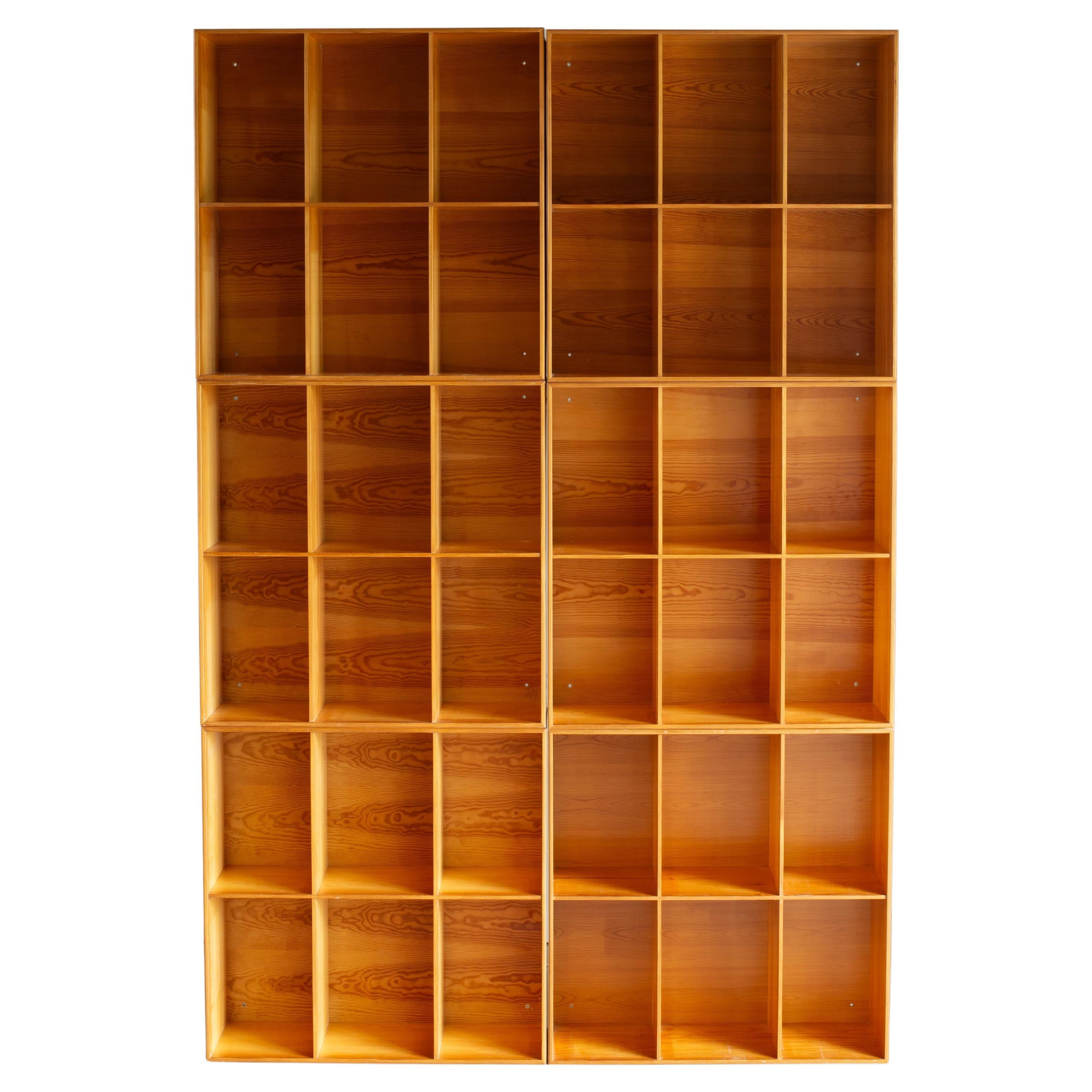 Mogens Koch Bookcases in Pine for Rud. Rasmussen