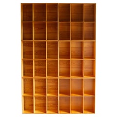 Mogens Koch Bücherregale aus Kiefernholz für Rud. Rasmussen