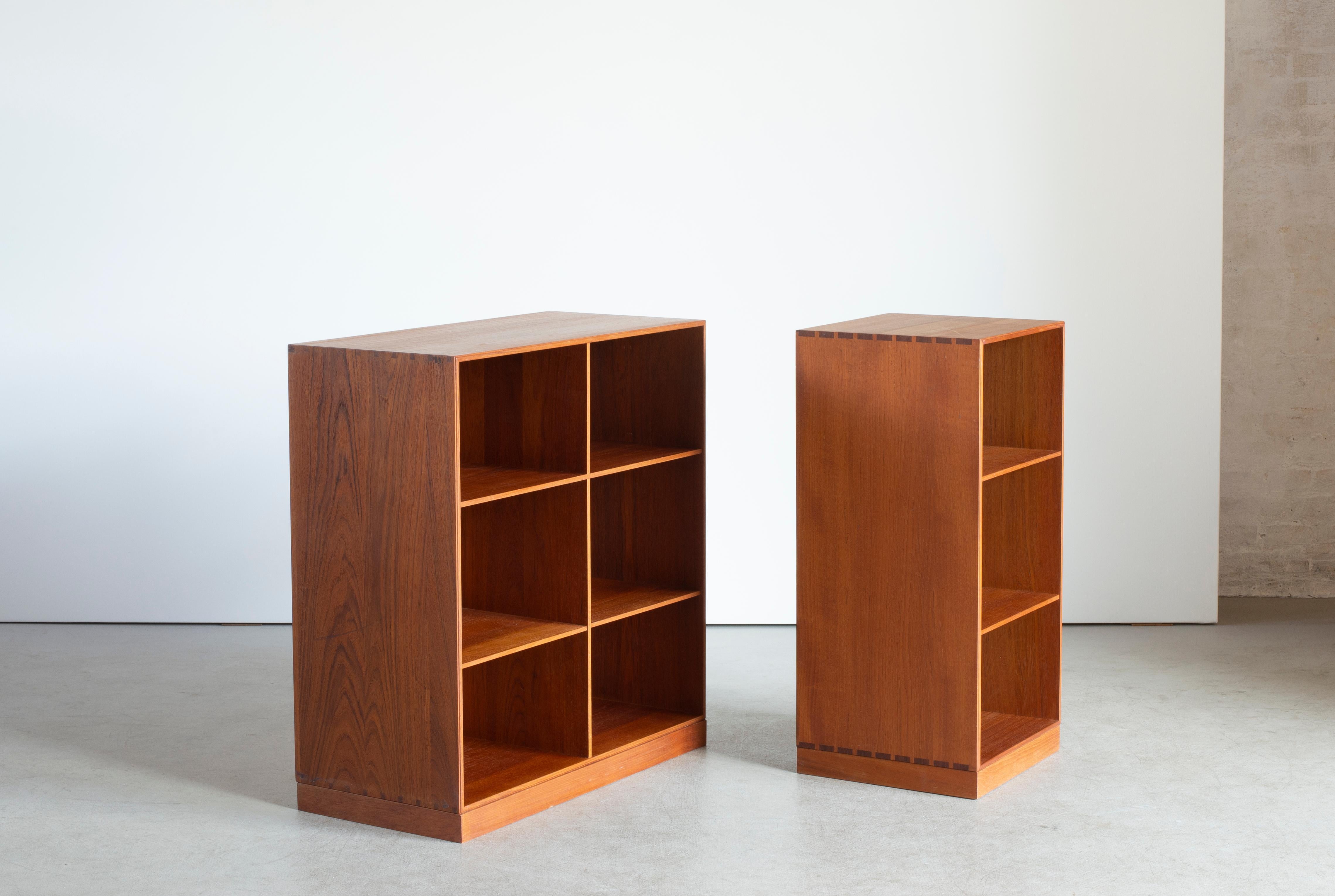 Danish Mogens Koch Bookcases in Teak for Rud Rasmussen For Sale