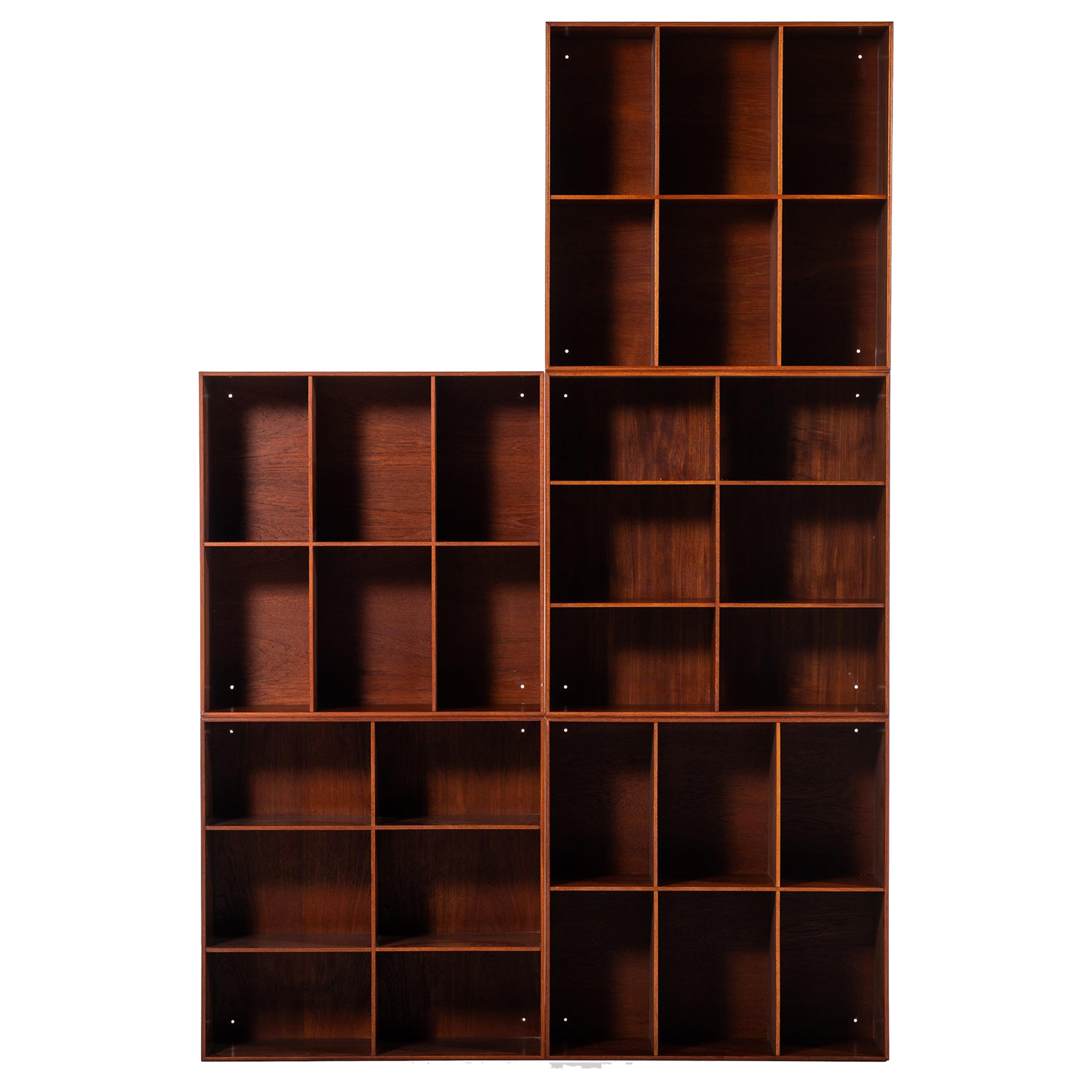 Mogens Koch Bookcases in Teak Produced by Rud Rasmussen in Denmark